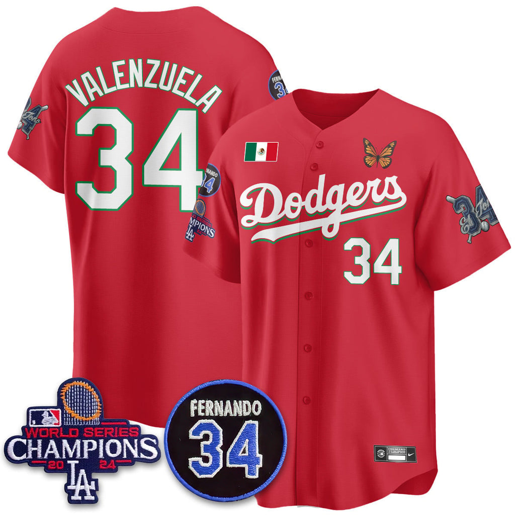 Men's Los Angeles Dodgers Mexican "For 34" Jersey - All Stitched