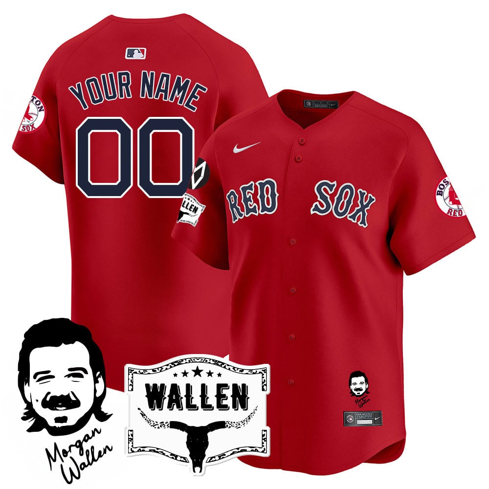 Men's Boston Red Sox Morgan Wallen 2025 Jersey - All Stitched