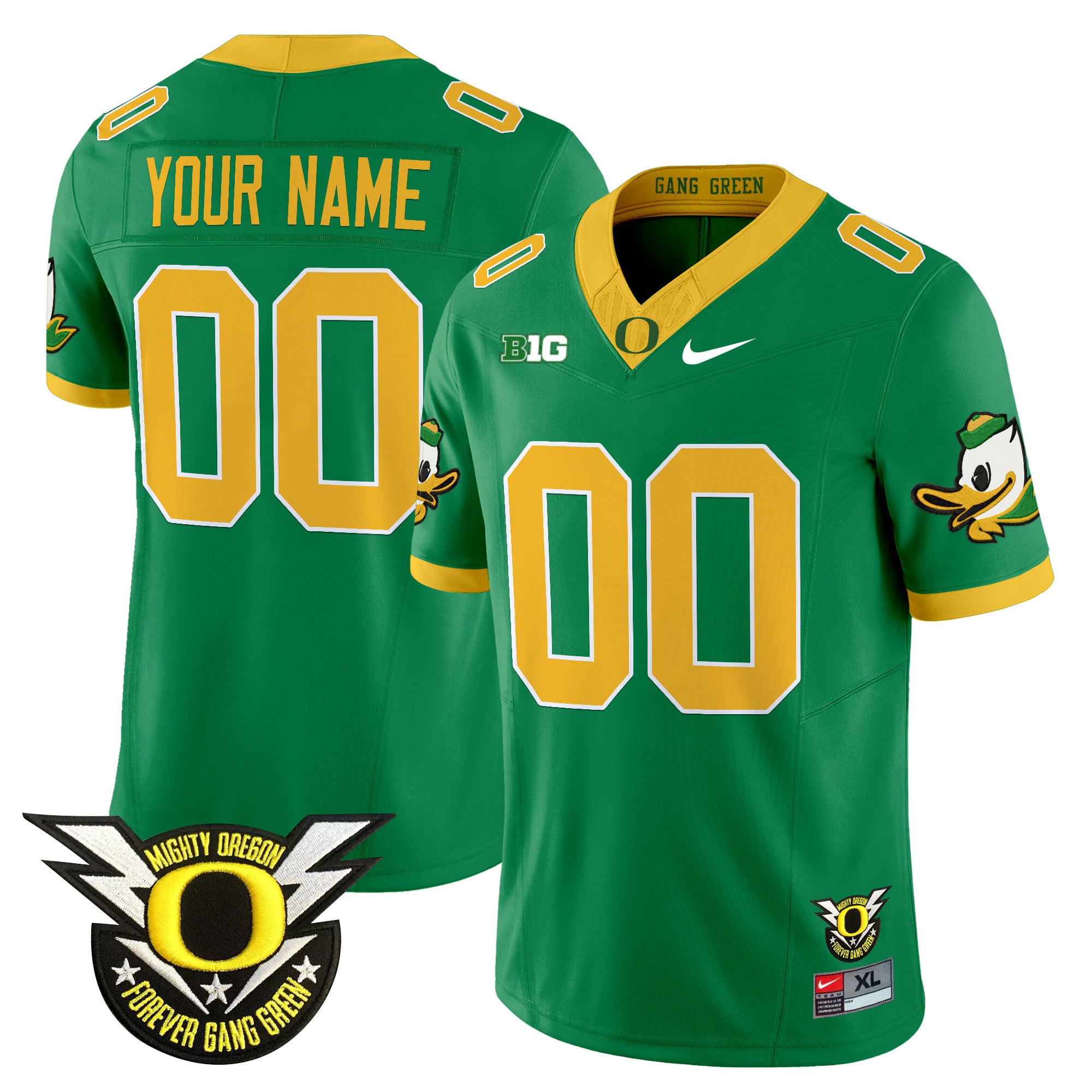 Oregon Ducks 2025 Vapor Limited Custom Jersey V2 - All Stitched