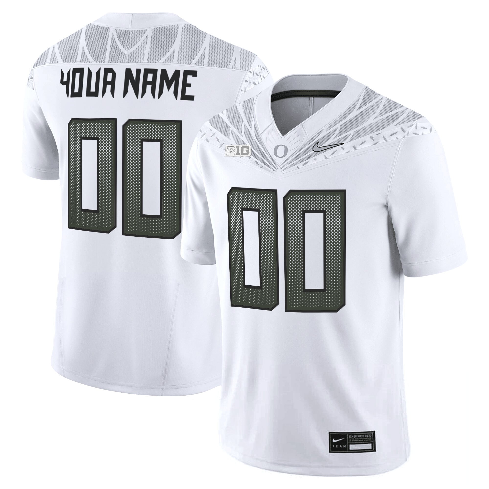 Oregon Ducks 2025 Vapor Limited Custom Jersey V2 - All Stitched