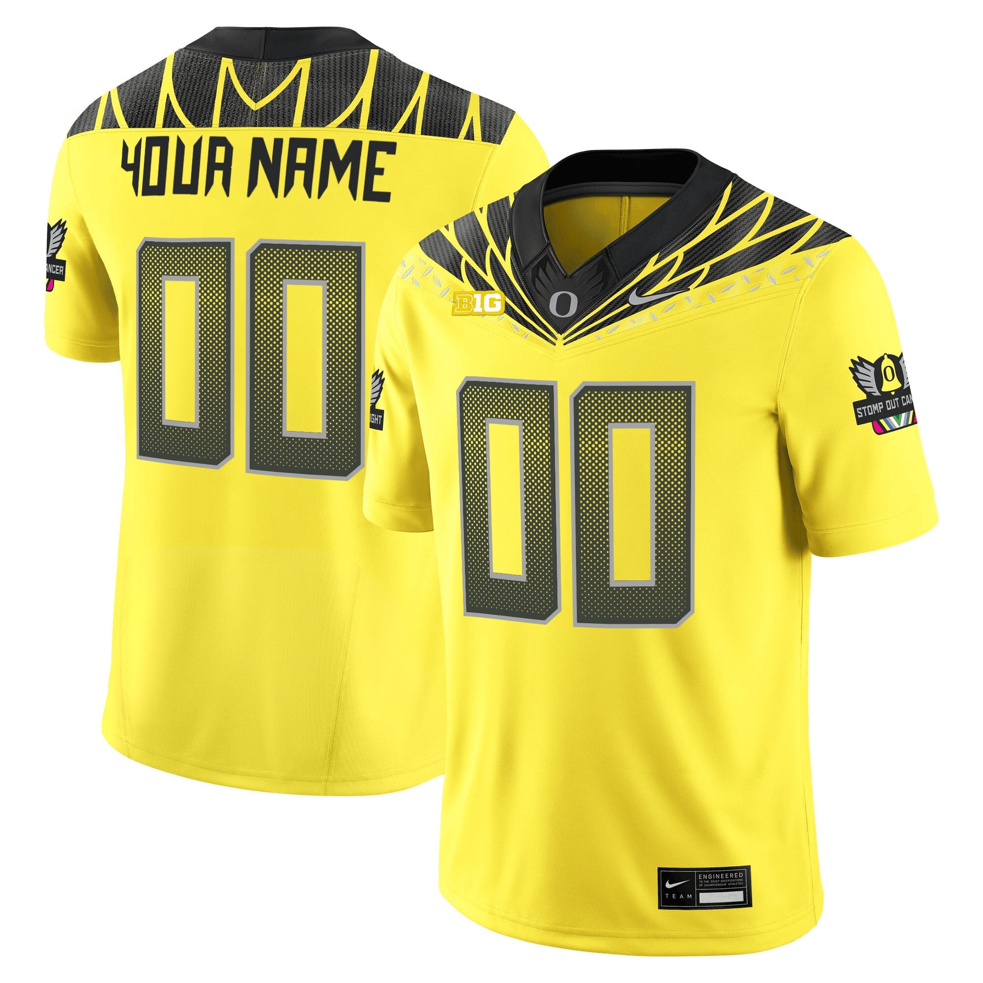 Oregon Ducks 2025 Vapor Limited Custom Jersey V2 - All Stitched