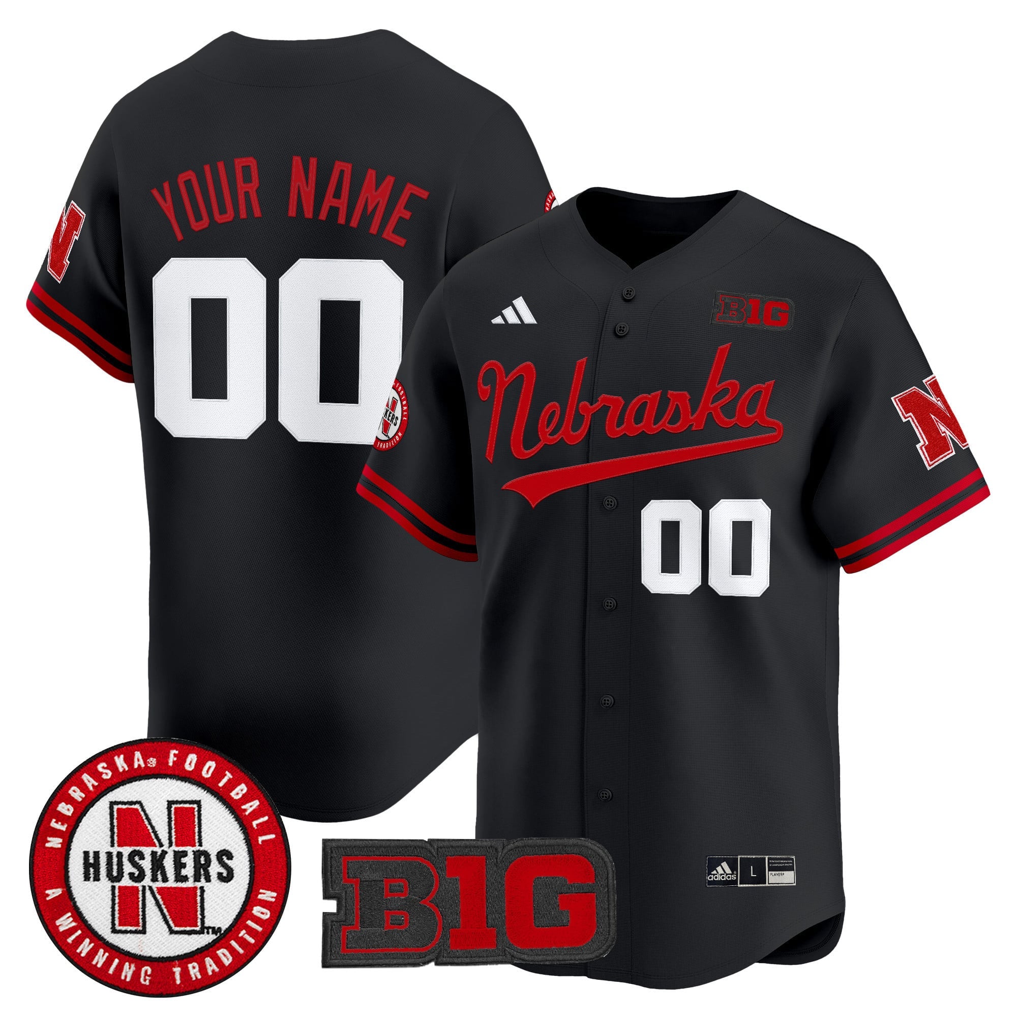 Nebraska Cornhuskers 2025 Vapor Baseball Custom Jersey - All Stitched