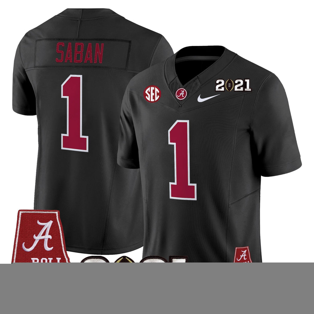 Men's Alabama Crimson Tide '2021 CFP National Championship' Vapor Limited Jersey - Alabama Map - All Stitched