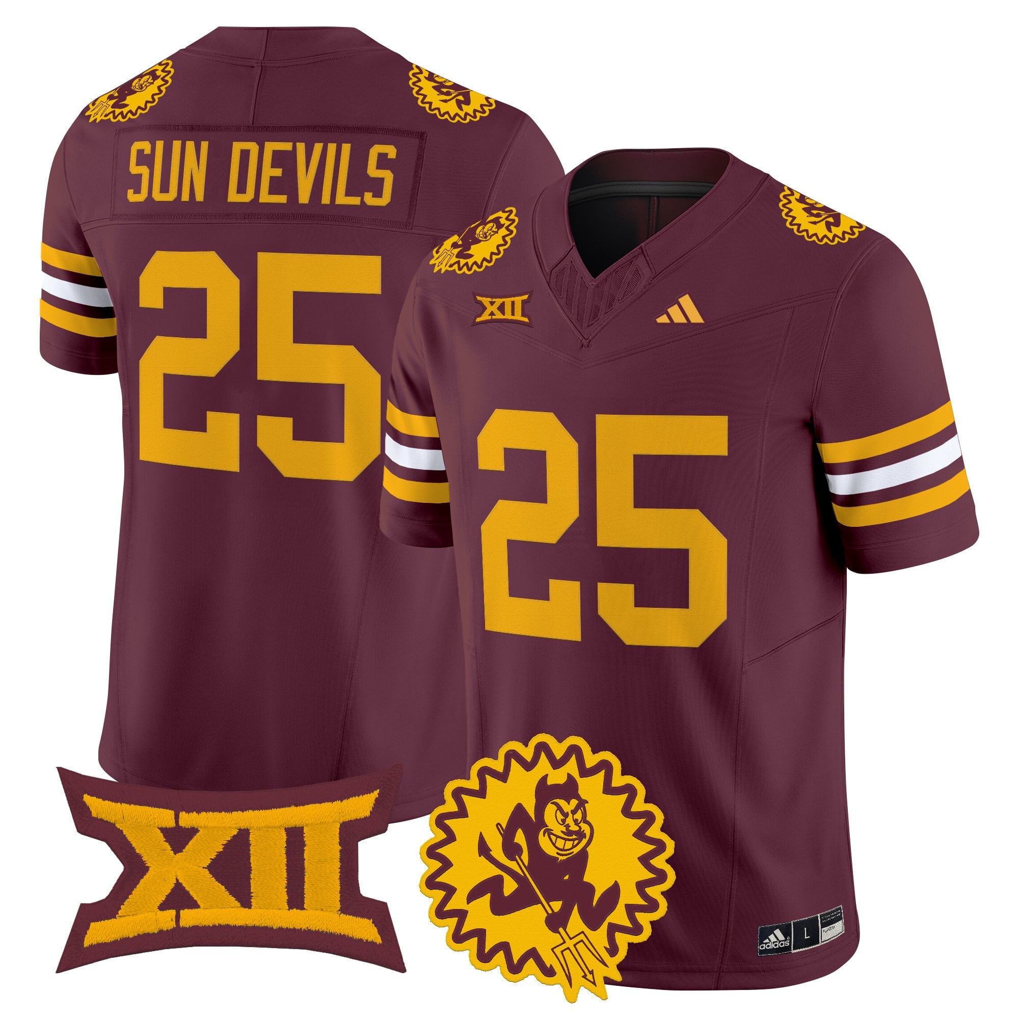 Men's Arizona State Sun Devils 1975 Throwback Vapor Limited Jersey - All Stitched