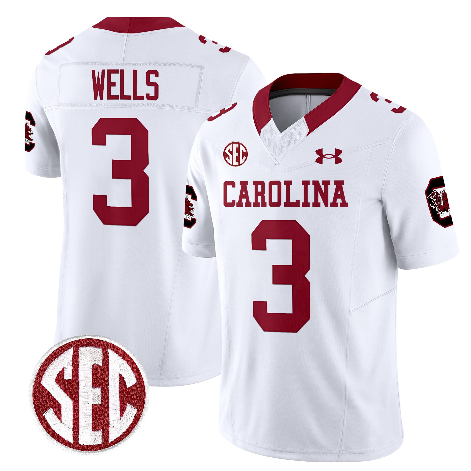 Men's South Carolina Gamecocks 1980 Throwback Vapor Limited Jersey V2 - All Stitched