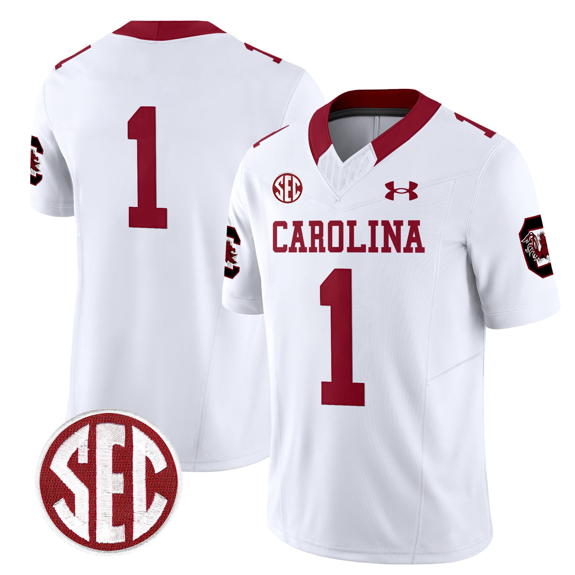 Men's South Carolina Gamecocks 1980 Throwback Vapor Limited Jersey V2 - All Stitched