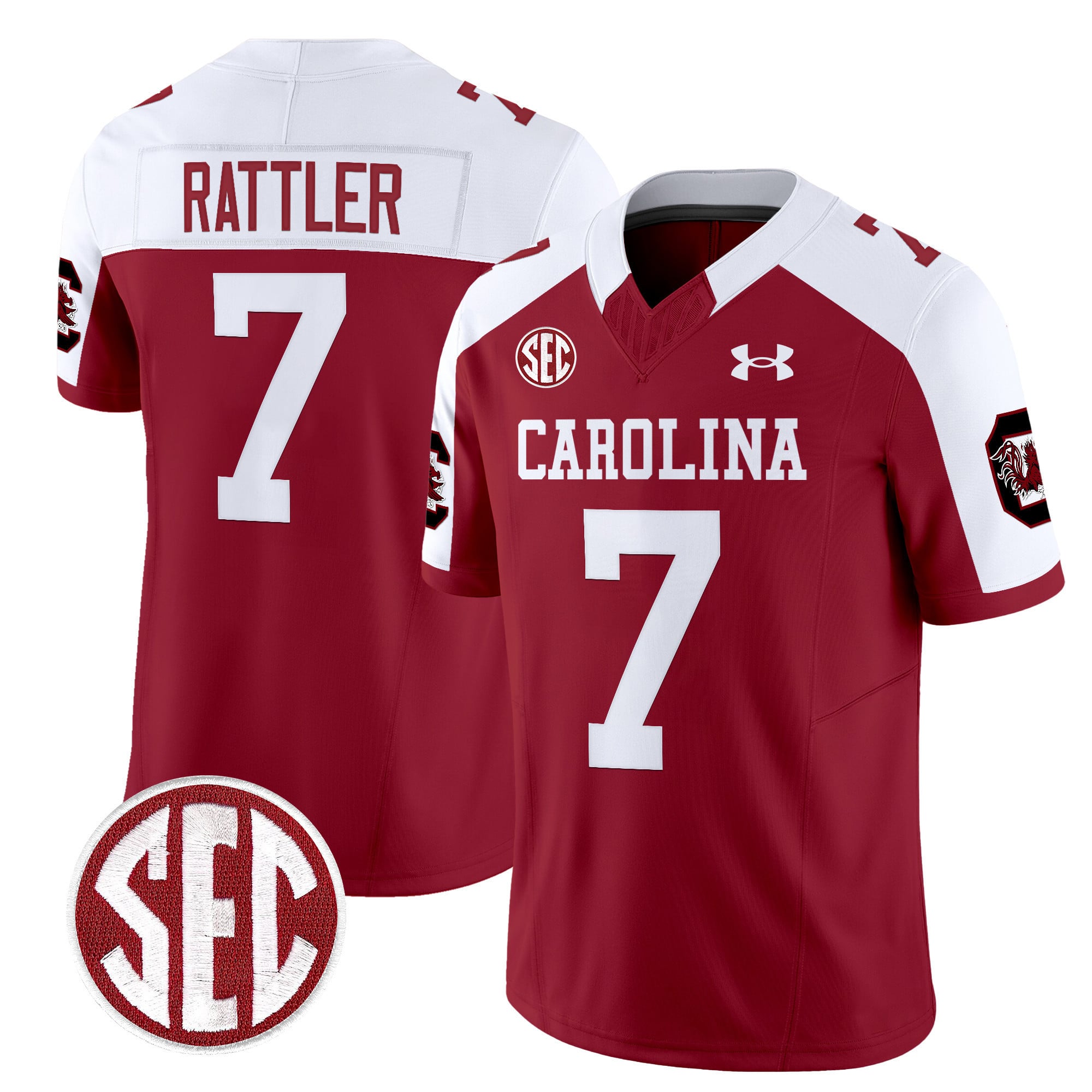 Men's South Carolina Gamecocks 1980 Throwback Vapor Limited Jersey V2 - All Stitched