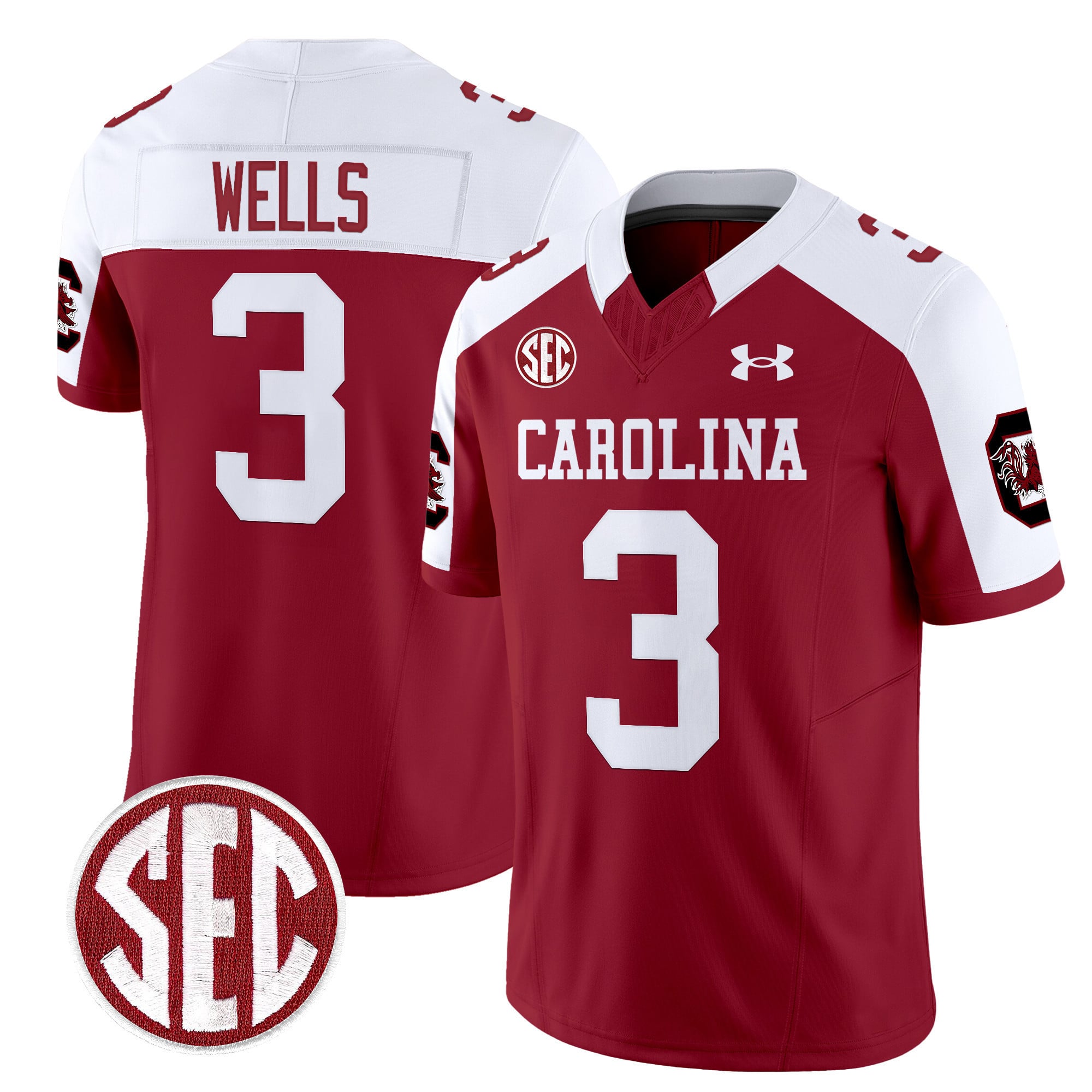 Men's South Carolina Gamecocks 1980 Throwback Vapor Limited Jersey V2 - All Stitched