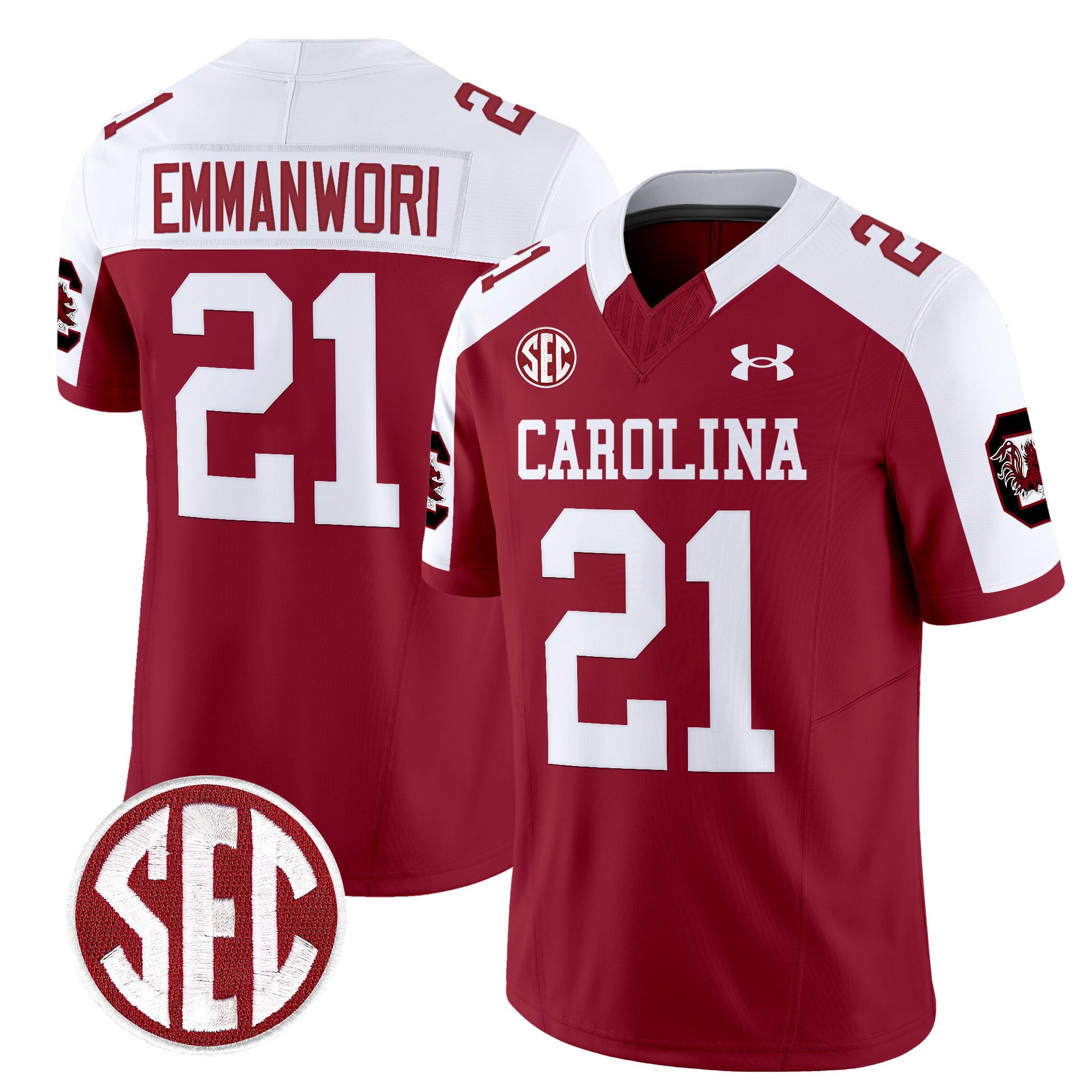 Men's South Carolina Gamecocks 1980 Throwback Vapor Limited Jersey V2 - All Stitched
