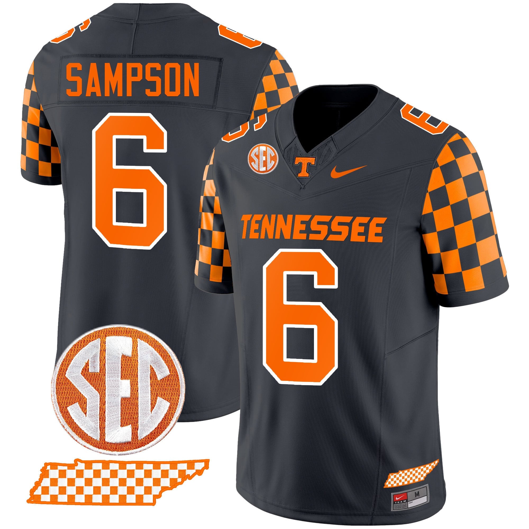 Men's Tennessee Volunteers 2024 Checkerboard Vapor Limited Jersey - All Stitched