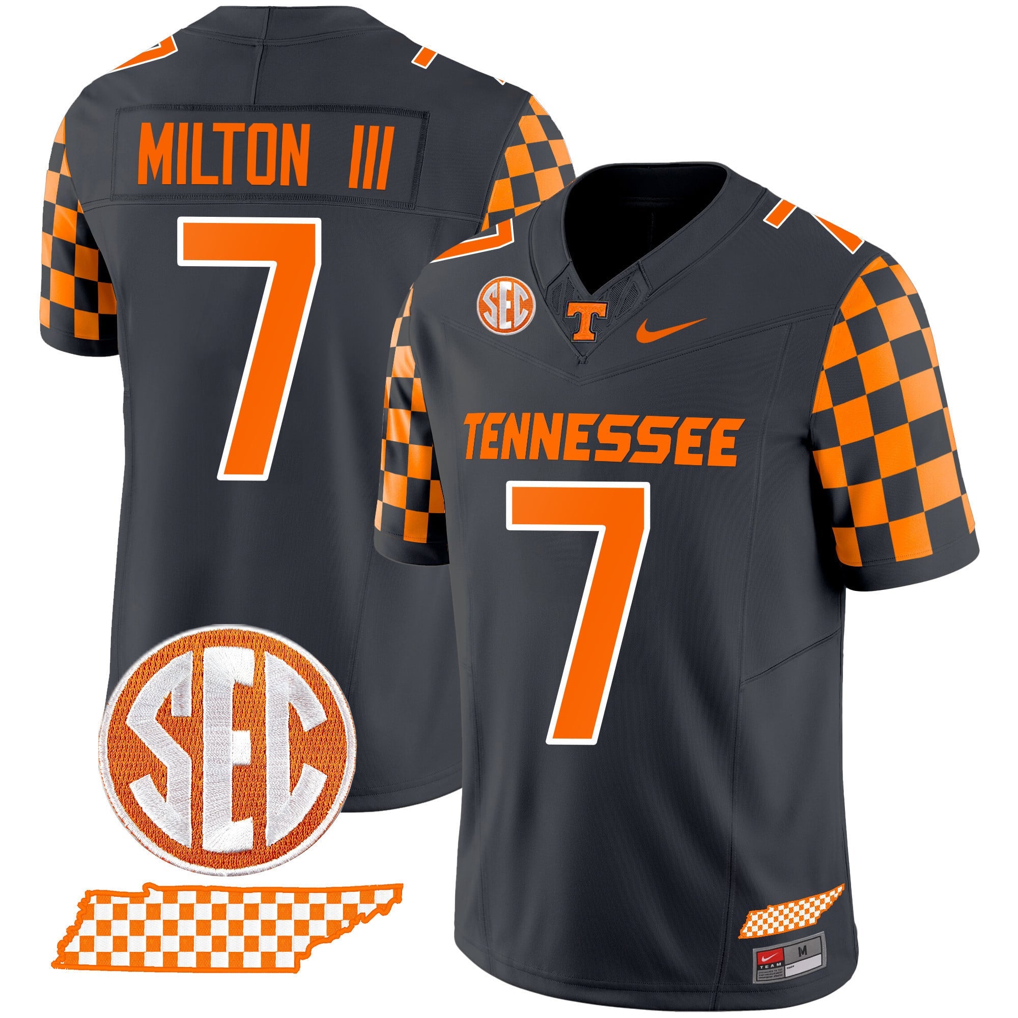 Men's Tennessee Volunteers 2024 Checkerboard Vapor Limited Jersey - All Stitched