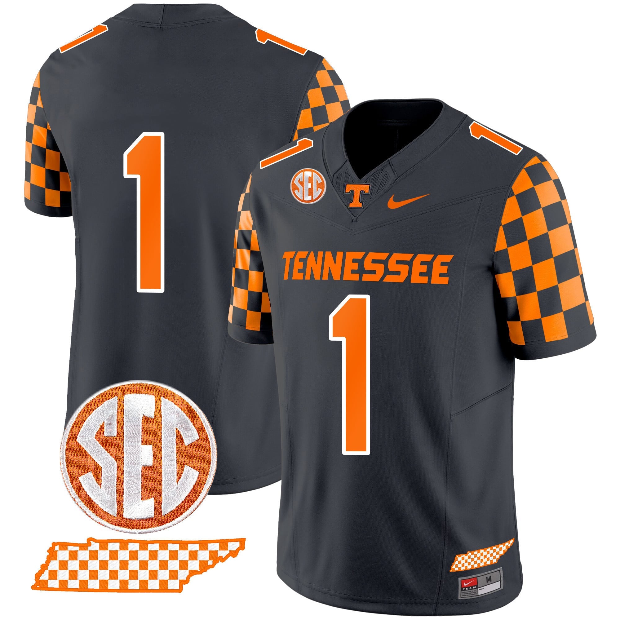 Men's Tennessee Volunteers 2024 Checkerboard Vapor Limited Jersey - All Stitched