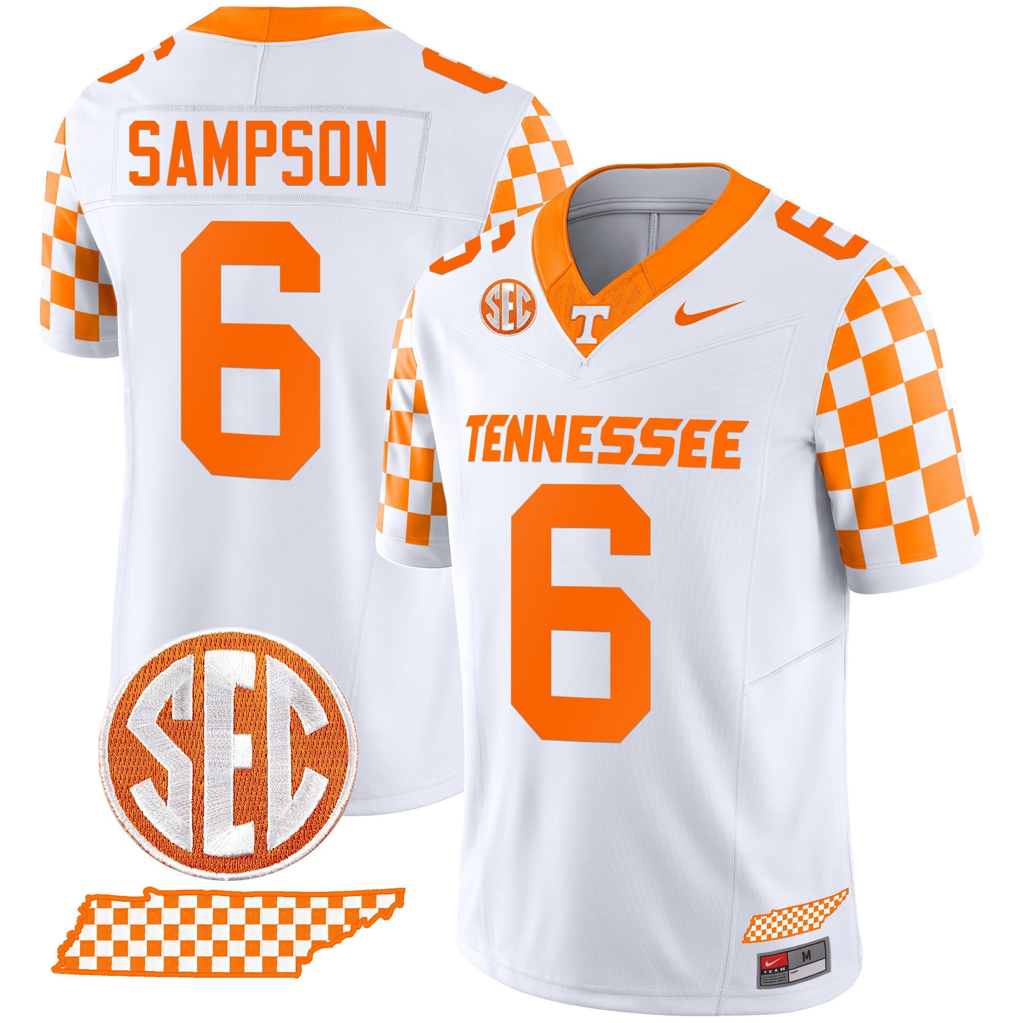 Men's Tennessee Volunteers 2024 Checkerboard Vapor Limited Jersey - All Stitched