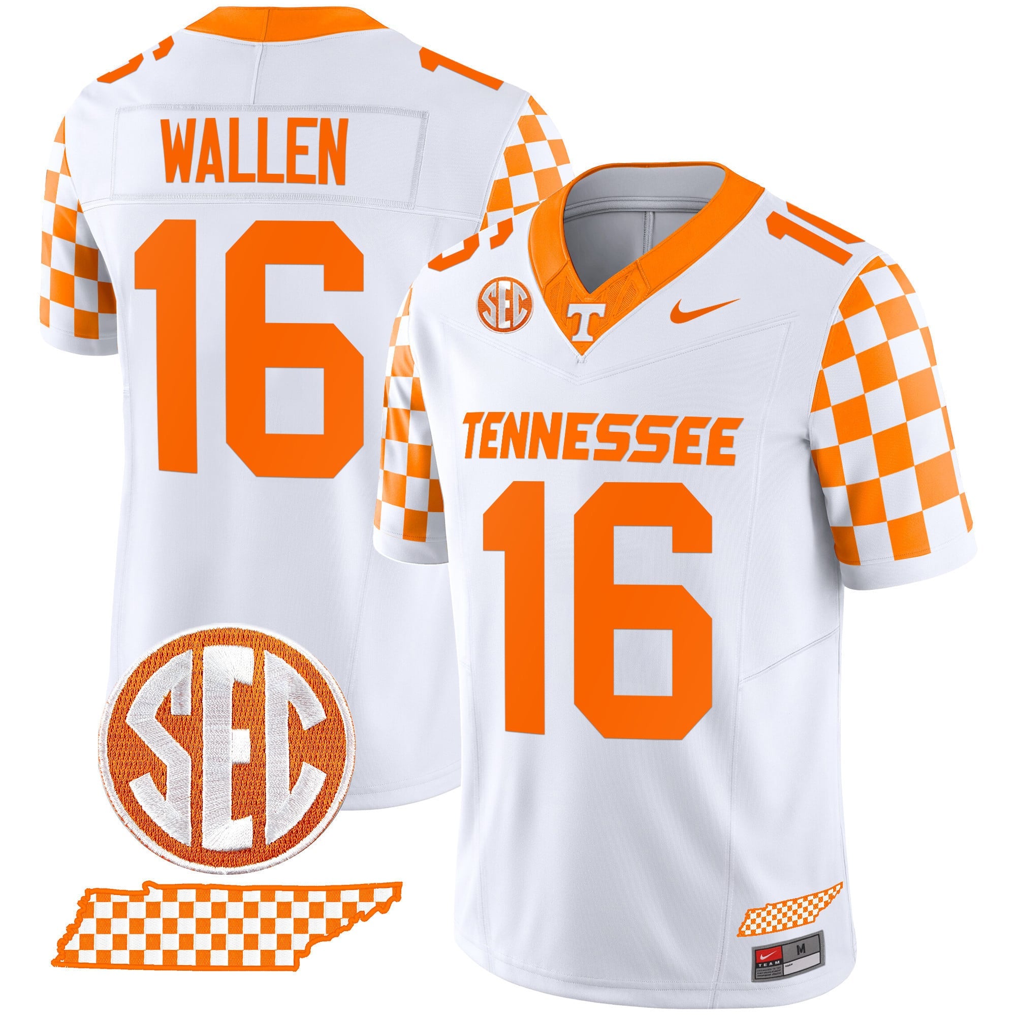 Men's Tennessee Volunteers 2024 Checkerboard Vapor Limited Jersey - All Stitched