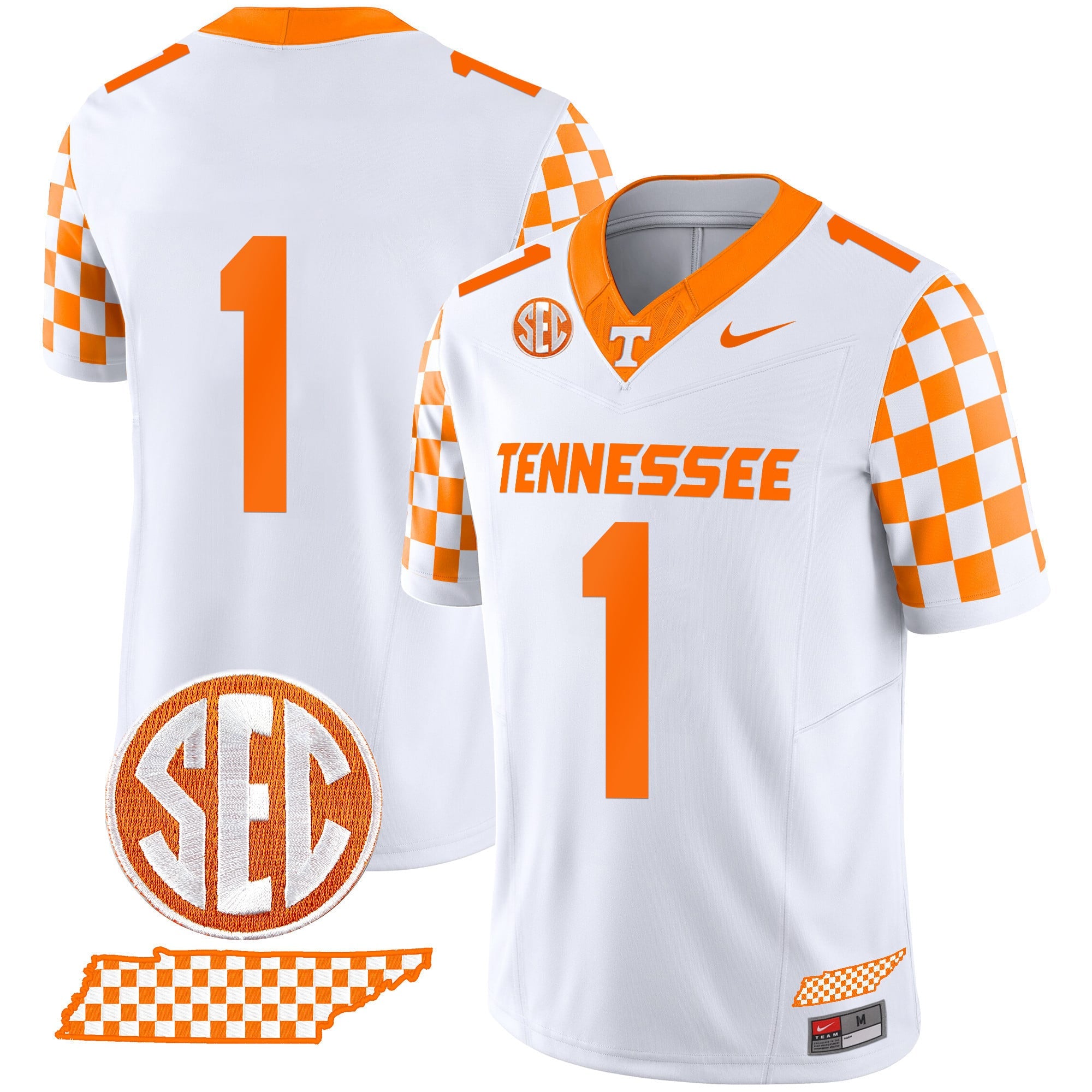 Men's Tennessee Volunteers 2024 Checkerboard Vapor Limited Jersey - All Stitched