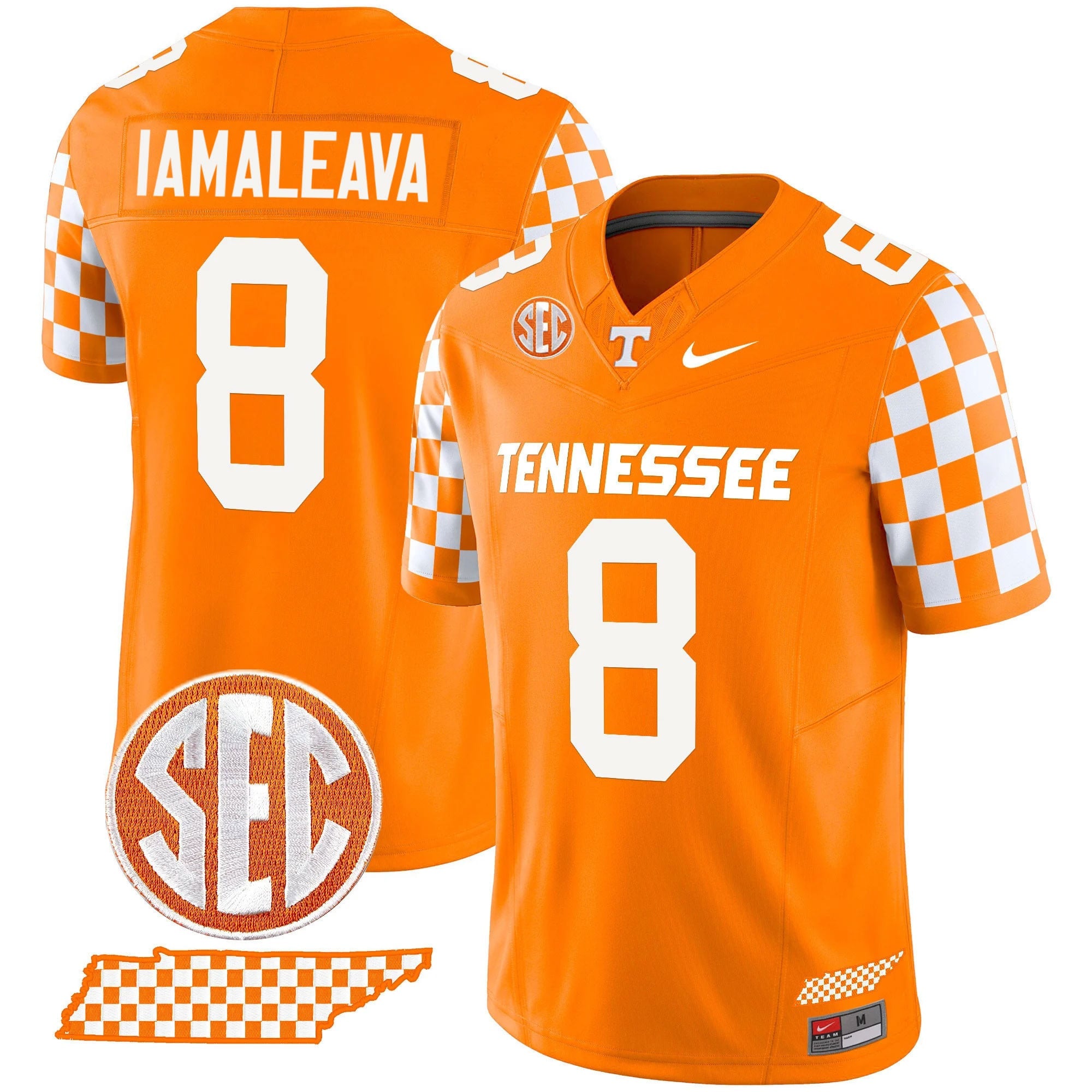 Men's Tennessee Volunteers 2024 Checkerboard Vapor Limited Jersey - All Stitched