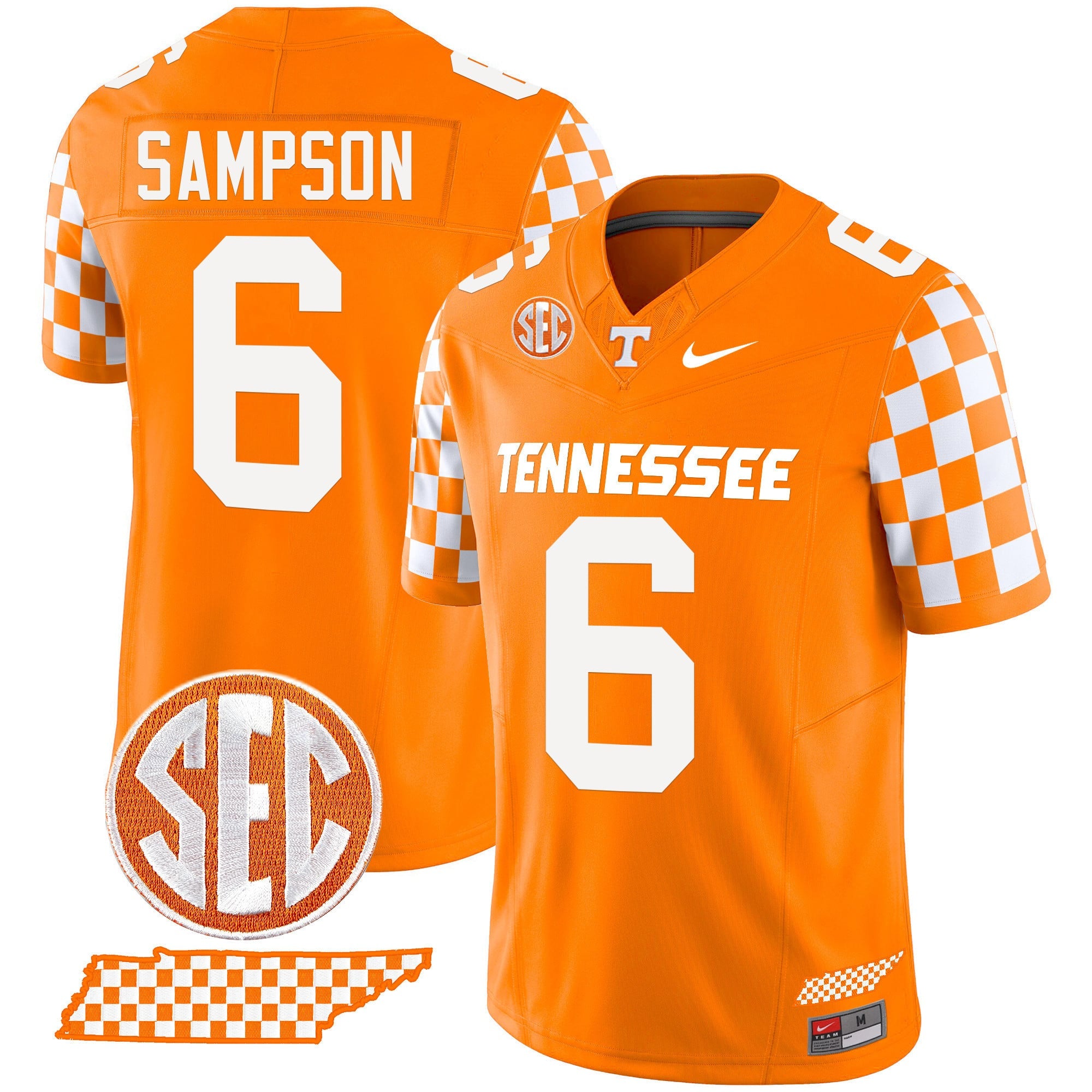 Men's Tennessee Volunteers 2024 Checkerboard Vapor Limited Jersey - All Stitched
