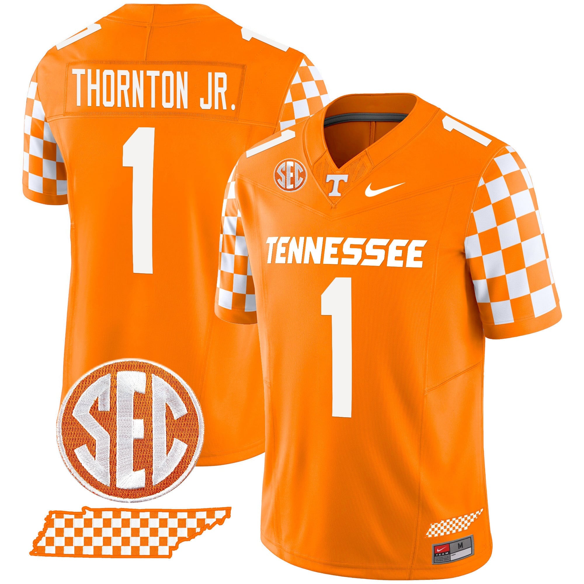 Men's Tennessee Volunteers 2024 Checkerboard Vapor Limited Jersey - All Stitched