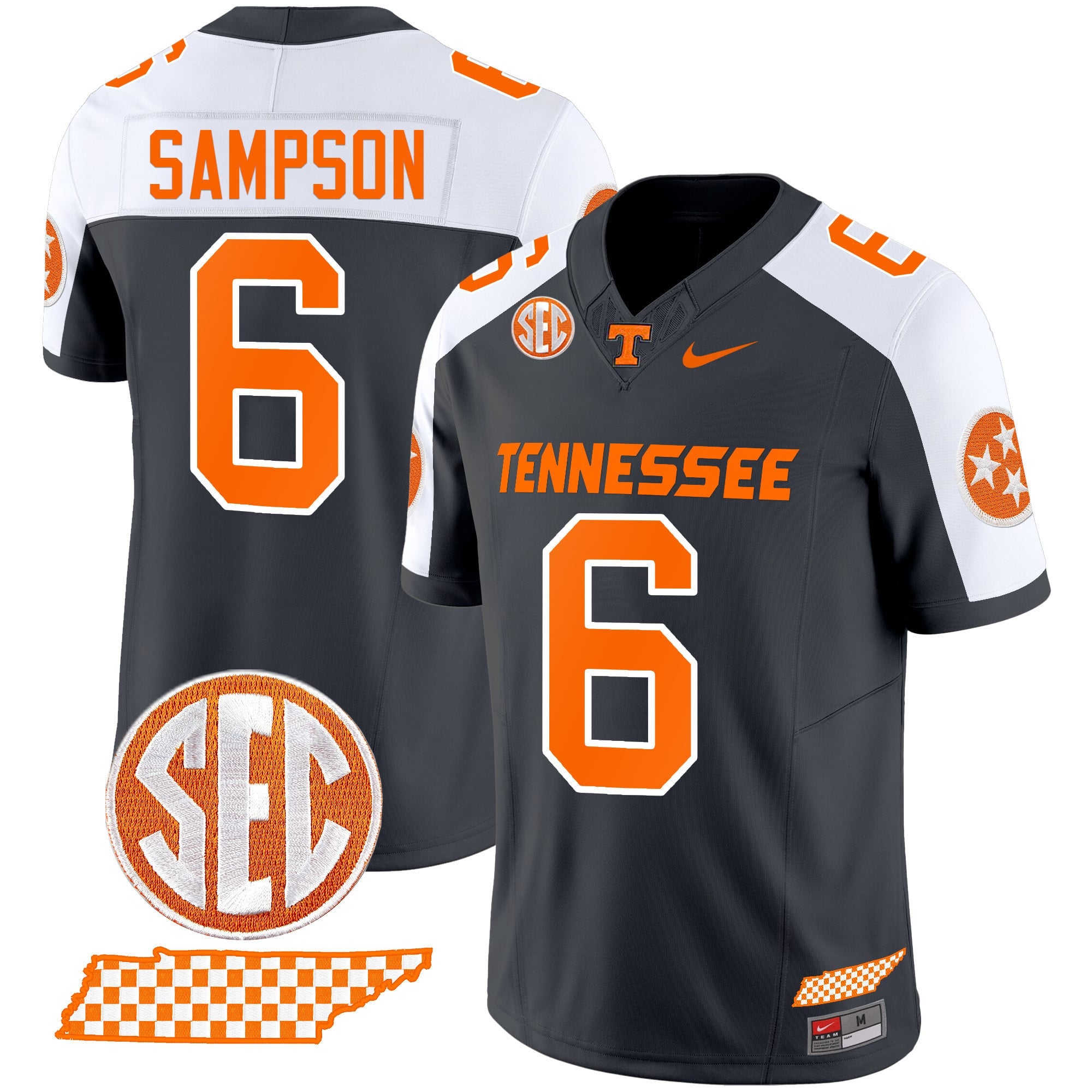 Men's Tennessee Volunteers 2024 Checkerboard Vapor Limited Jersey - All Stitched