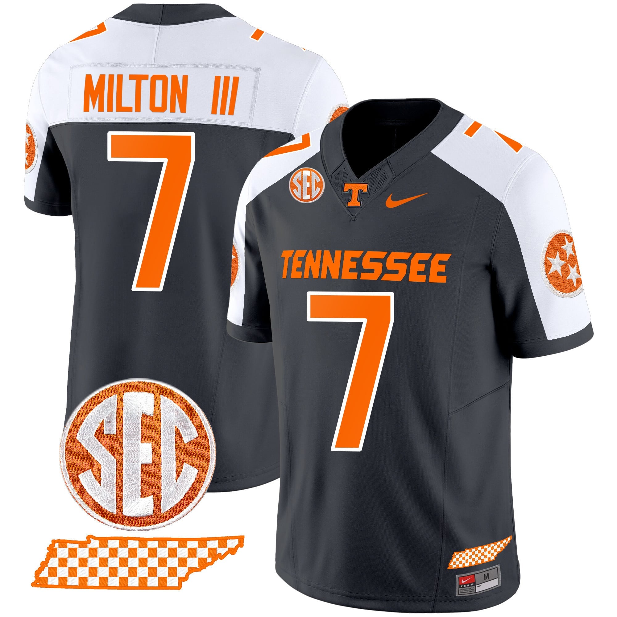 Men's Tennessee Volunteers 2024 Checkerboard Vapor Limited Jersey - All Stitched