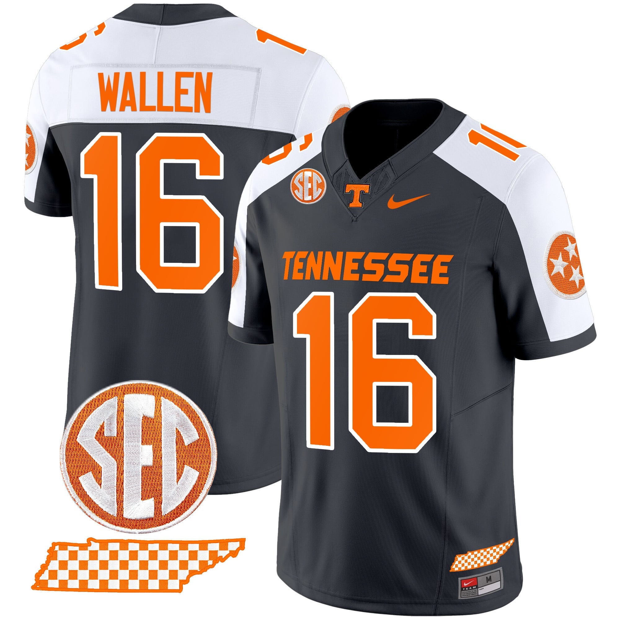 Men's Tennessee Volunteers 2024 Checkerboard Vapor Limited Jersey - All Stitched