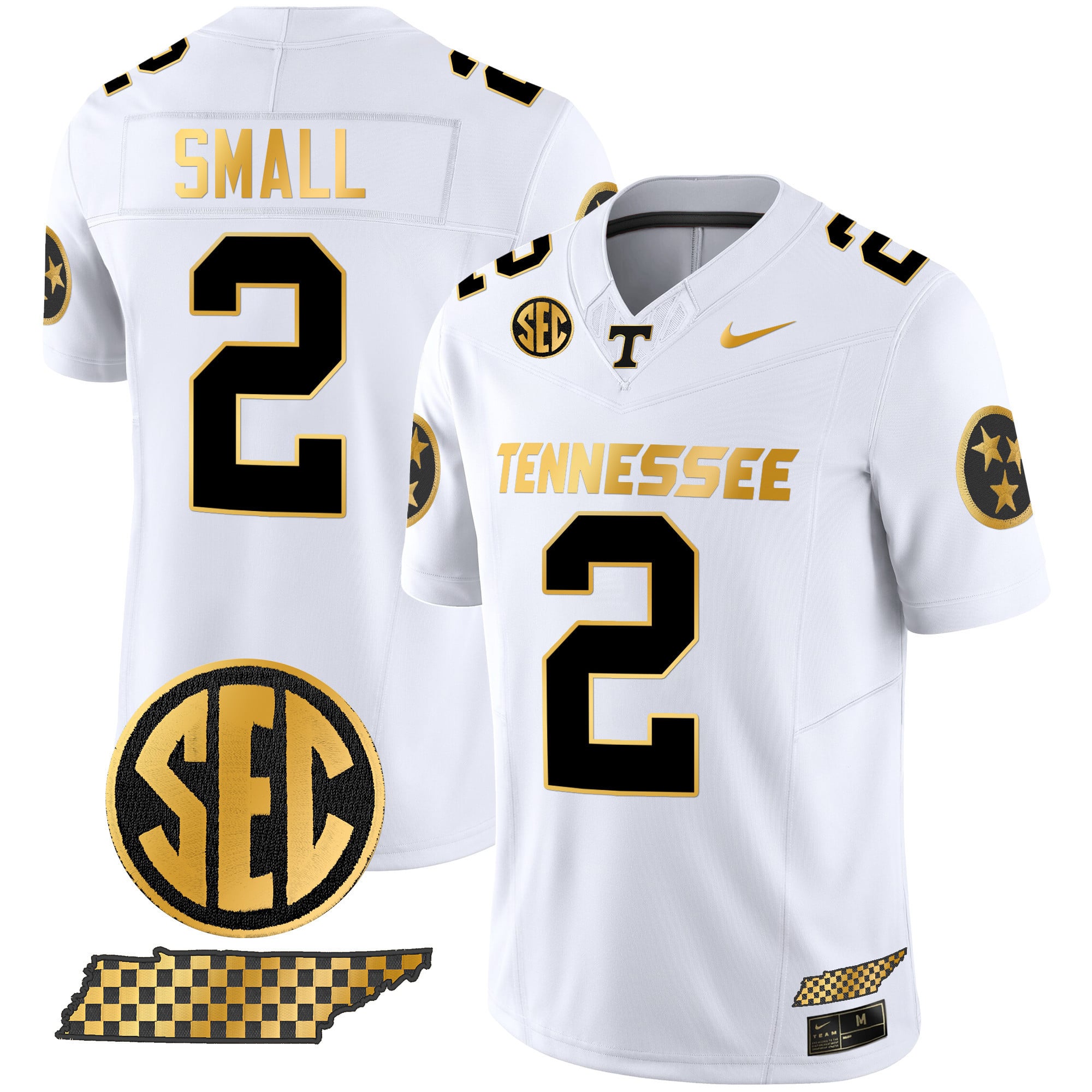 Men's Tennessee Volunteers 2024 Gold Vapor Premier Limited Jersey - All Stitched