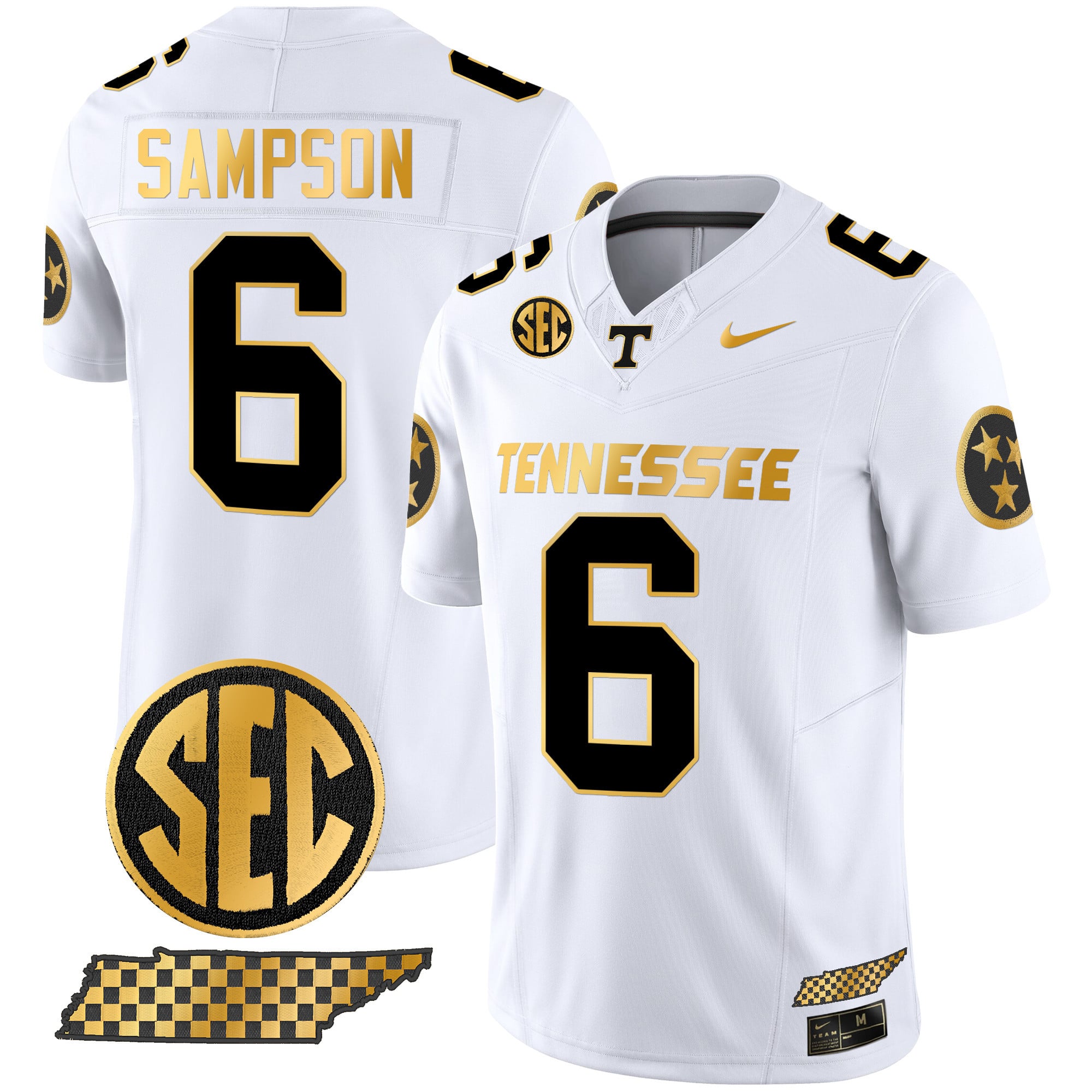 Men's Tennessee Volunteers 2024 Gold Vapor Premier Limited Jersey - All Stitched