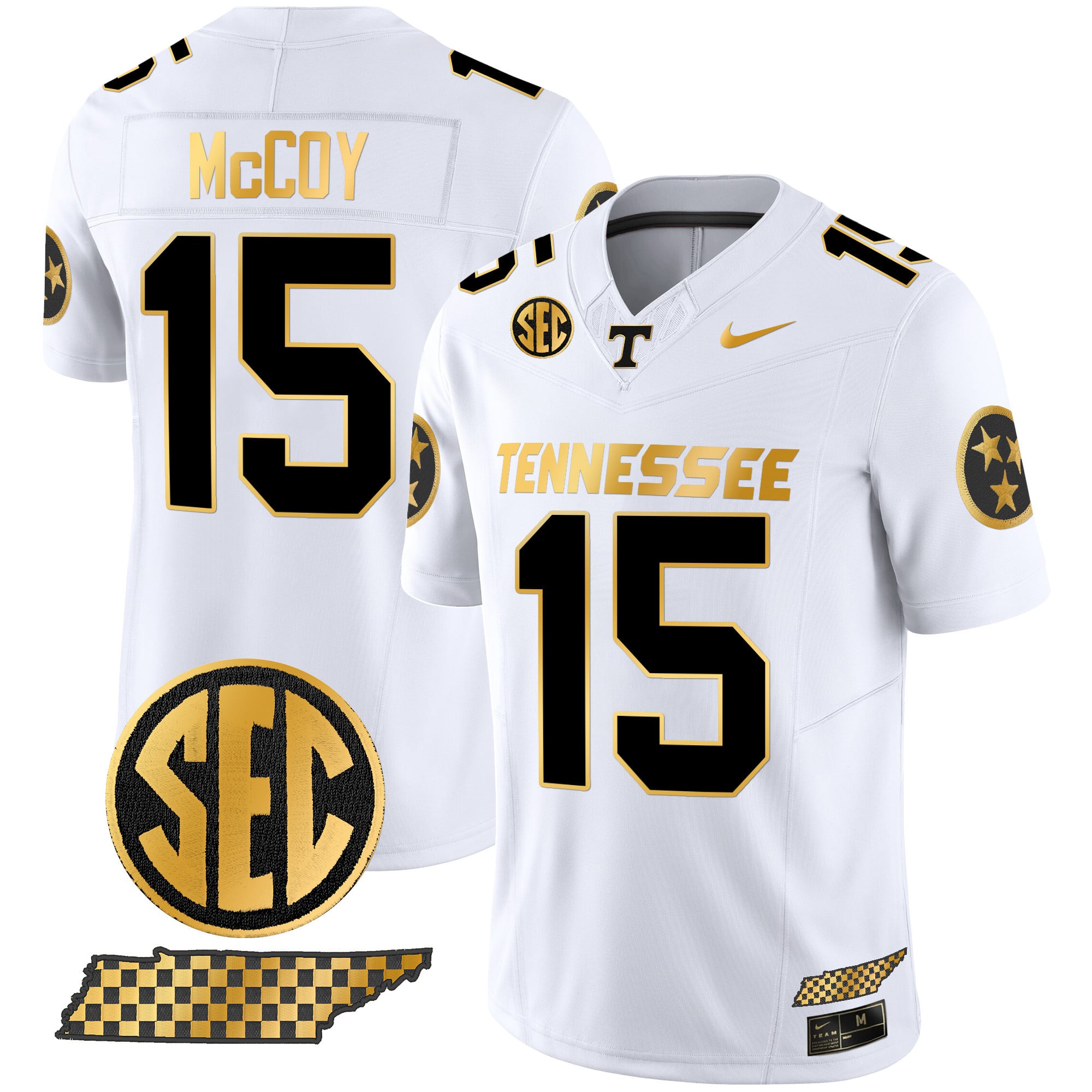 Men's Tennessee Volunteers 2024 Gold Vapor Premier Limited Jersey - All Stitched