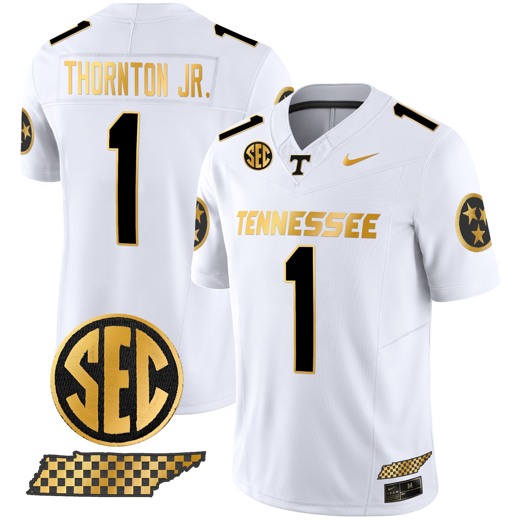 Men's Tennessee Volunteers 2024 Gold Vapor Premier Limited Jersey - All Stitched