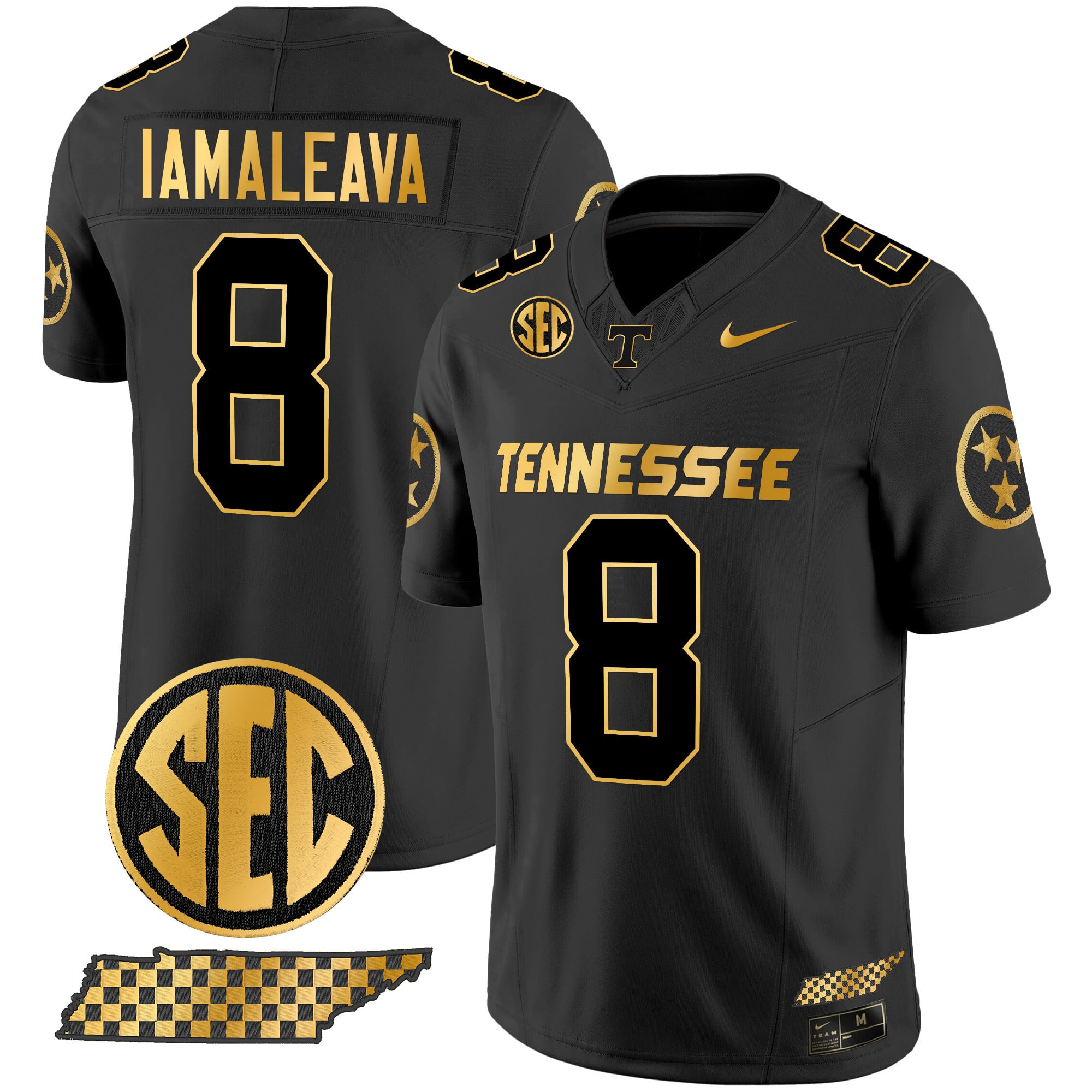 Men's Tennessee Volunteers 2024 Gold Vapor Premier Limited Jersey - All Stitched