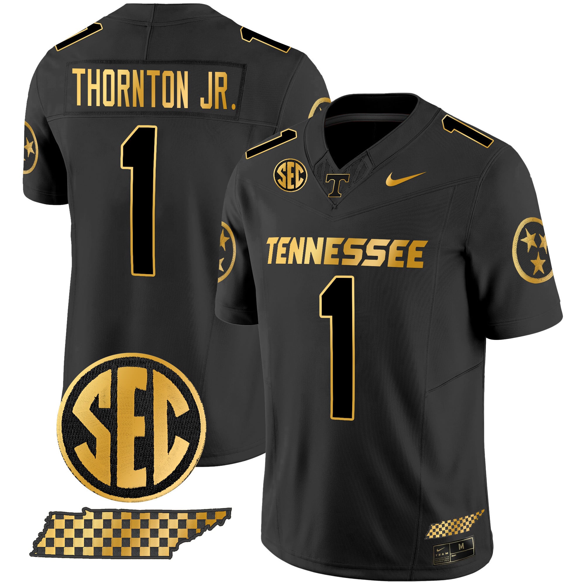 Men's Tennessee Volunteers 2024 Gold Vapor Premier Limited Jersey - All Stitched