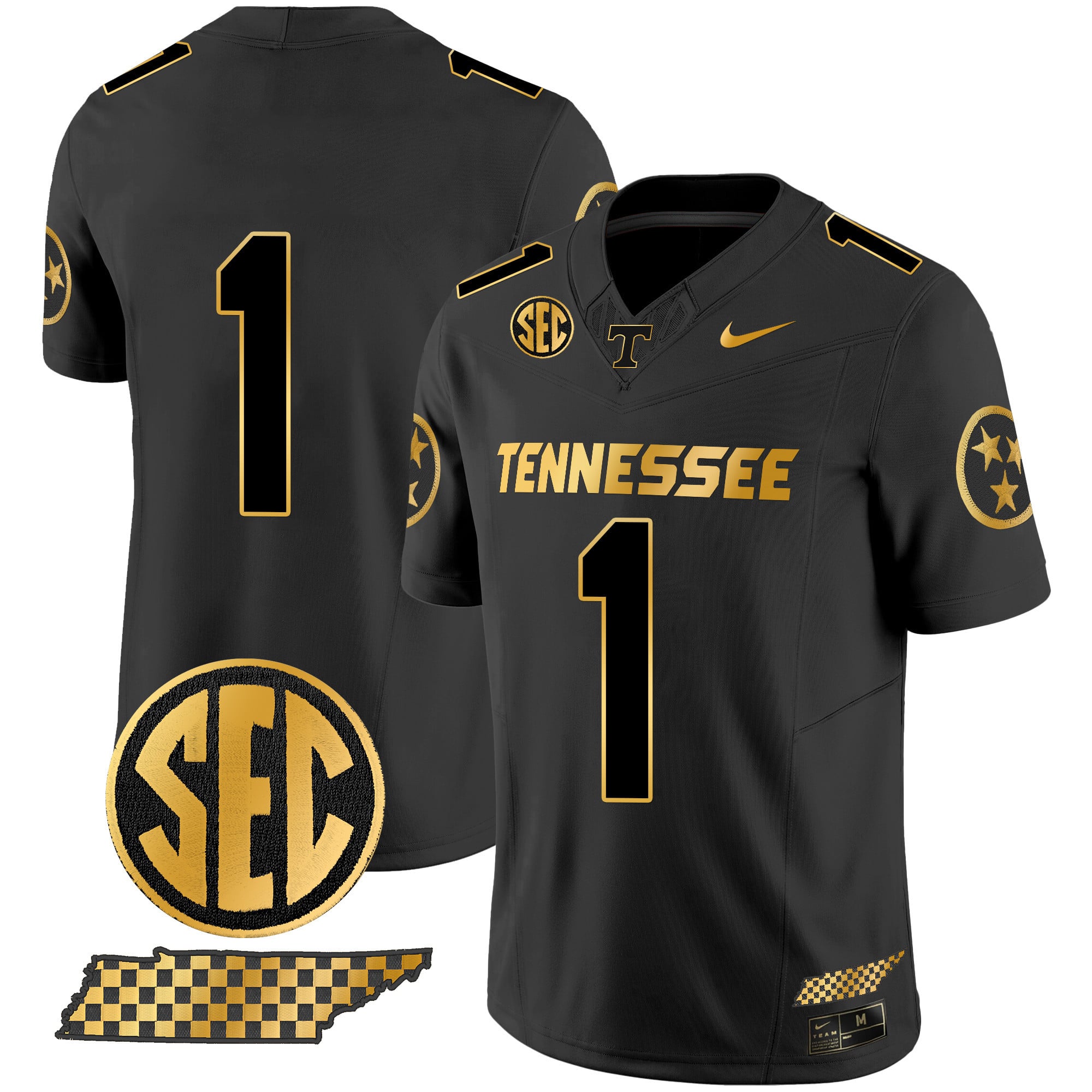 Men's Tennessee Volunteers 2024 Gold Vapor Premier Limited Jersey - All Stitched