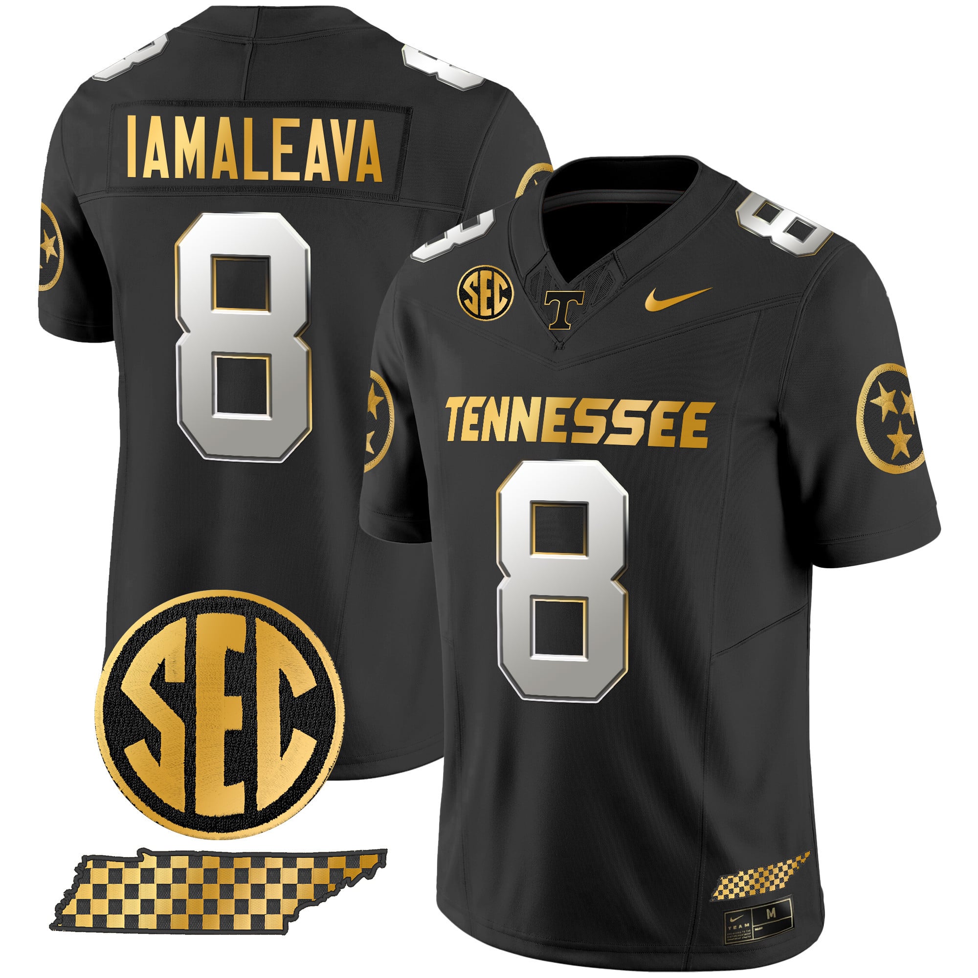 Men's Tennessee Volunteers 2024 Gold Vapor Premier Limited Jersey - All Stitched