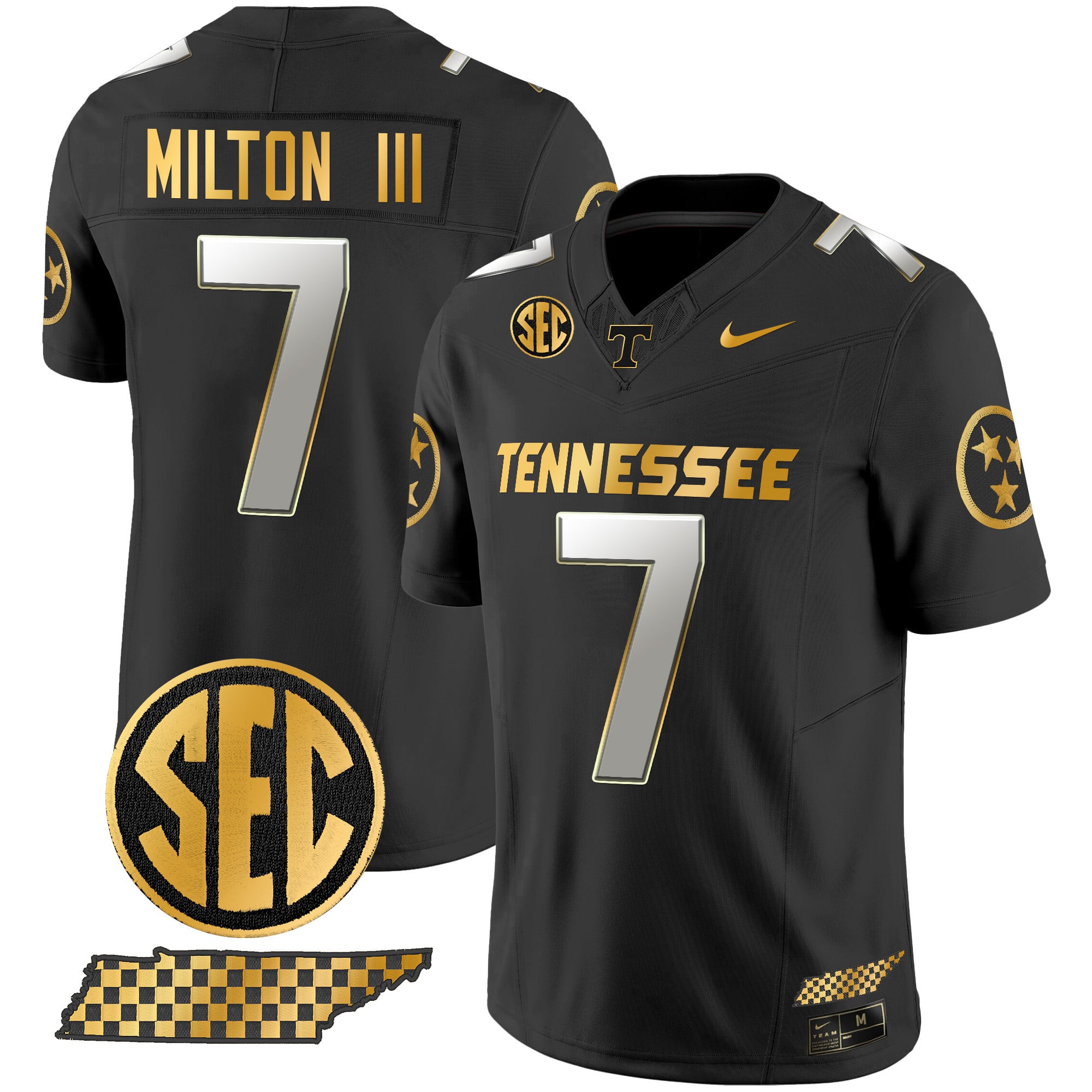 Men's Tennessee Volunteers 2024 Gold Vapor Premier Limited Jersey - All Stitched