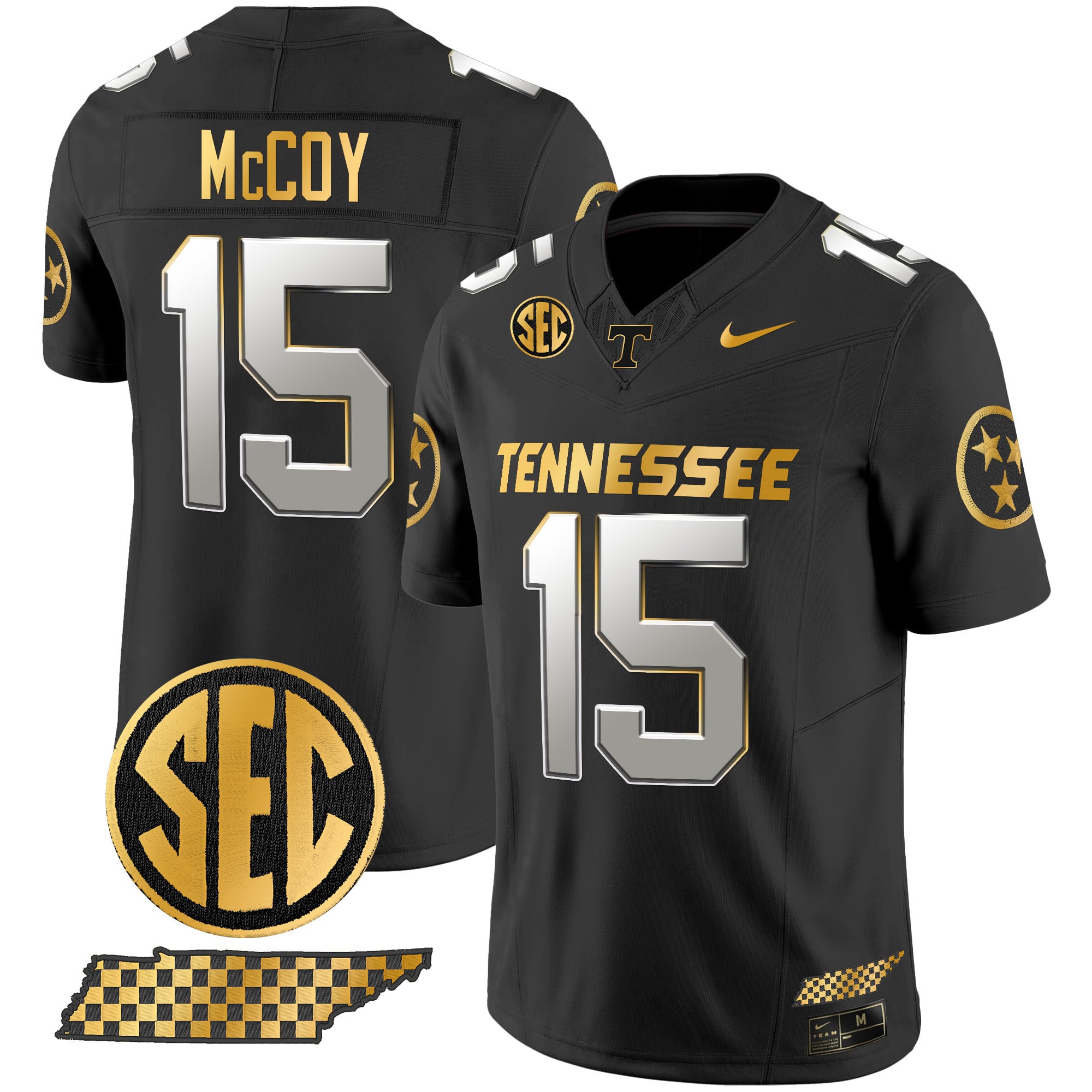 Men's Tennessee Volunteers 2024 Gold Vapor Premier Limited Jersey - All Stitched
