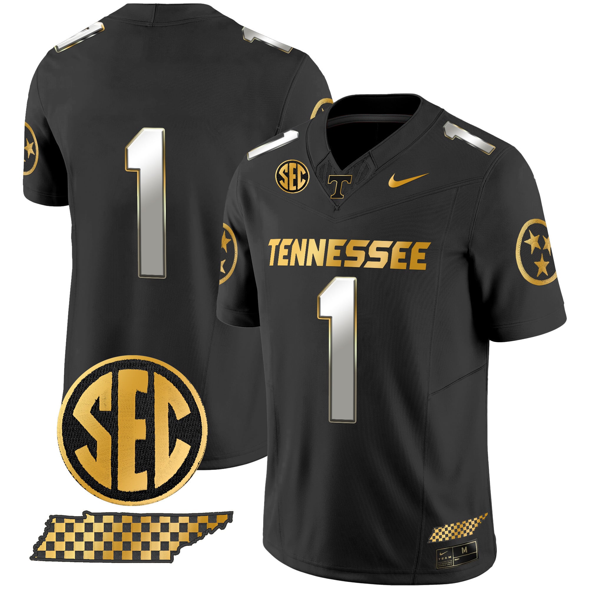 Men's Tennessee Volunteers 2024 Gold Vapor Premier Limited Jersey - All Stitched
