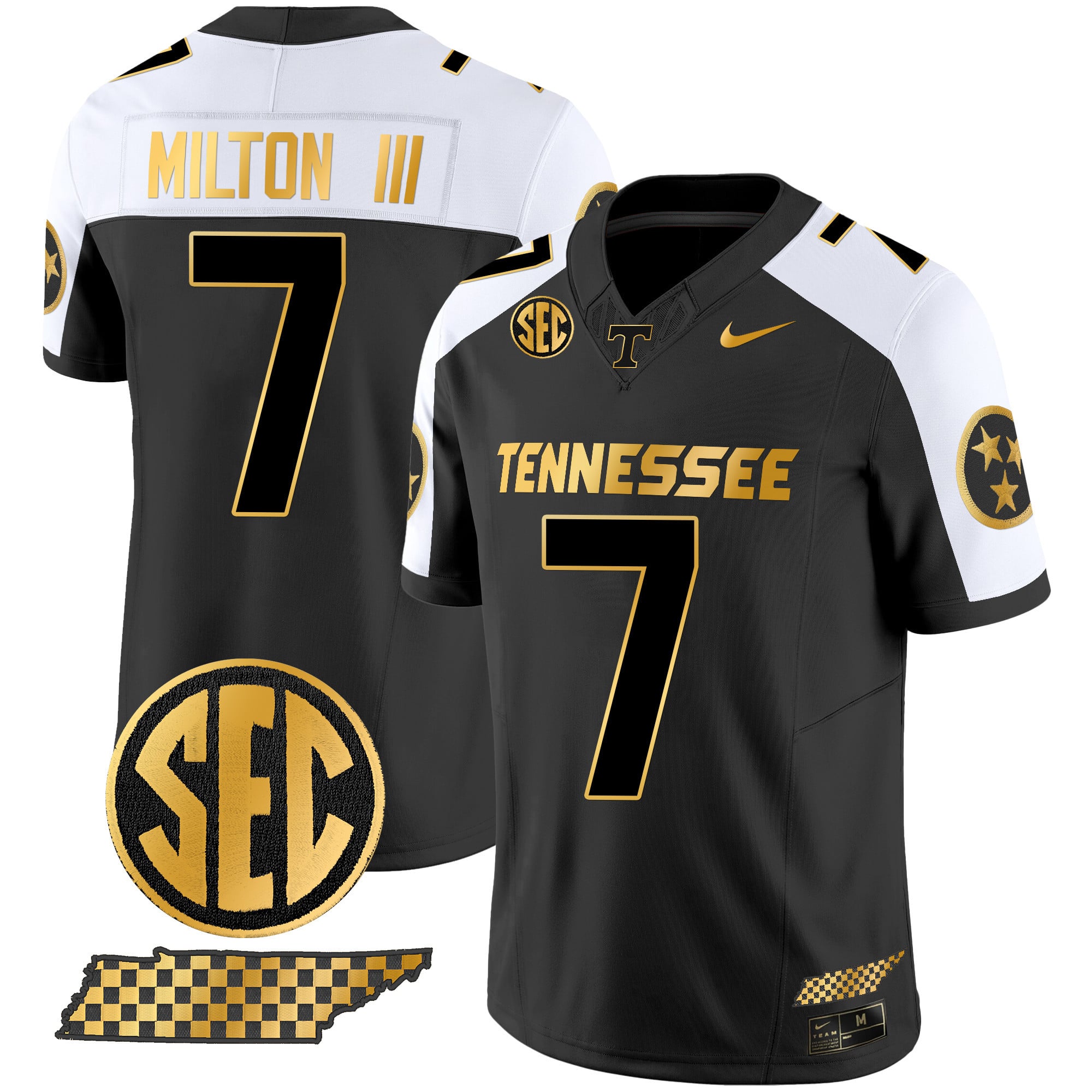 Men's Tennessee Volunteers 2024 Gold Vapor Premier Limited Jersey - All Stitched