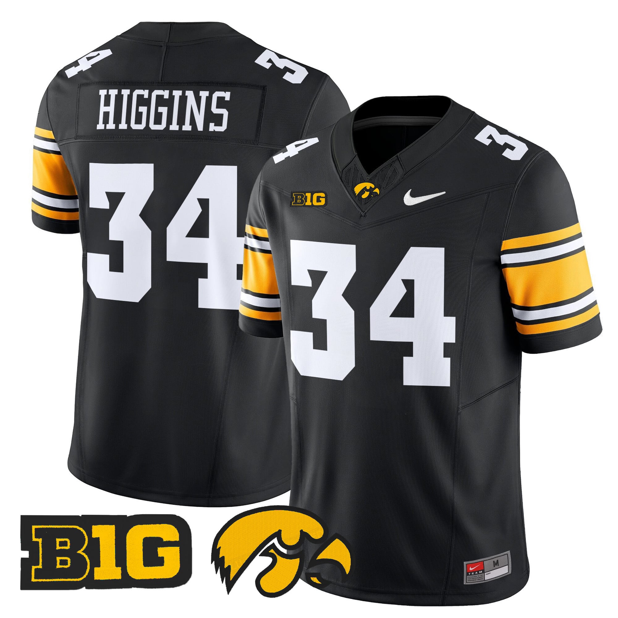 Men's Iowa Hawkeyes 2024 Vapor Limited Jersey - All Stitched