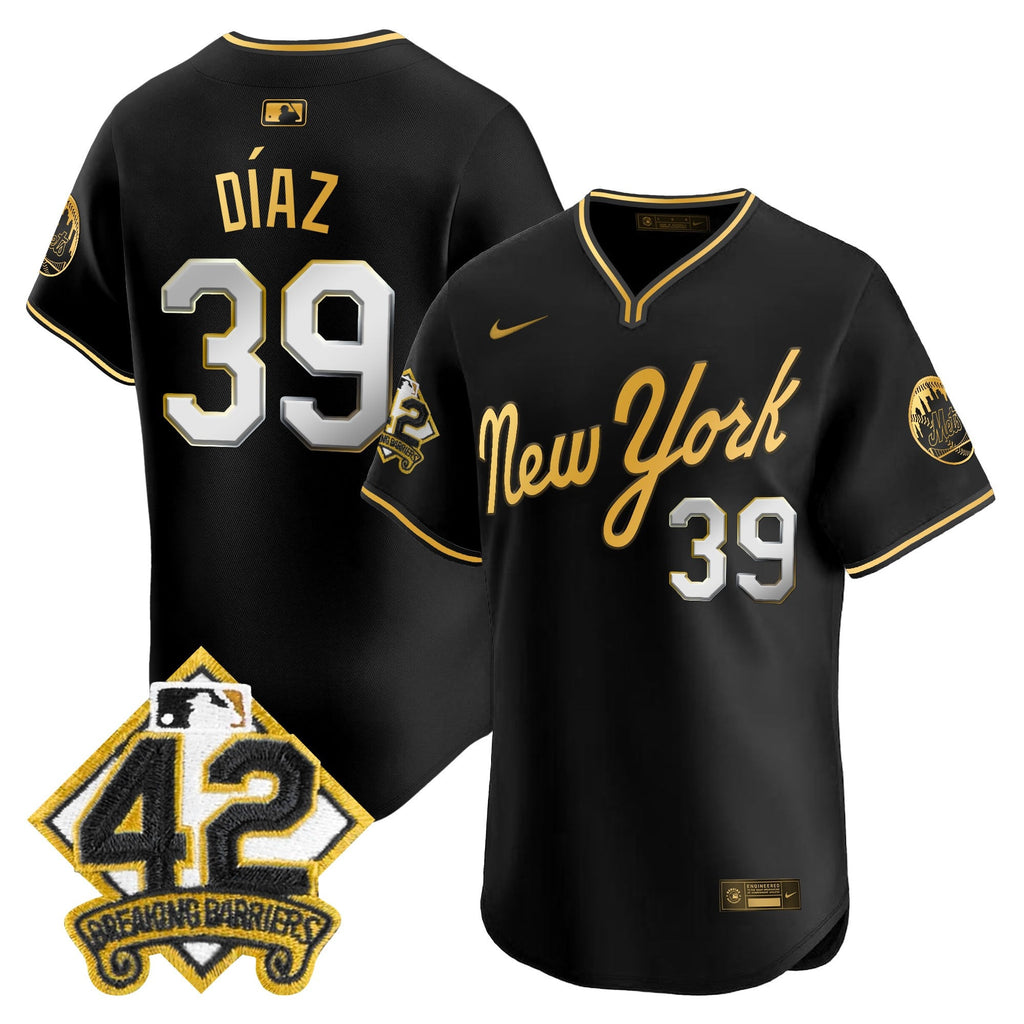 Men's New York Mets 2025 Jackie Robinson Patch Road Alternate Jersey  All Stitched