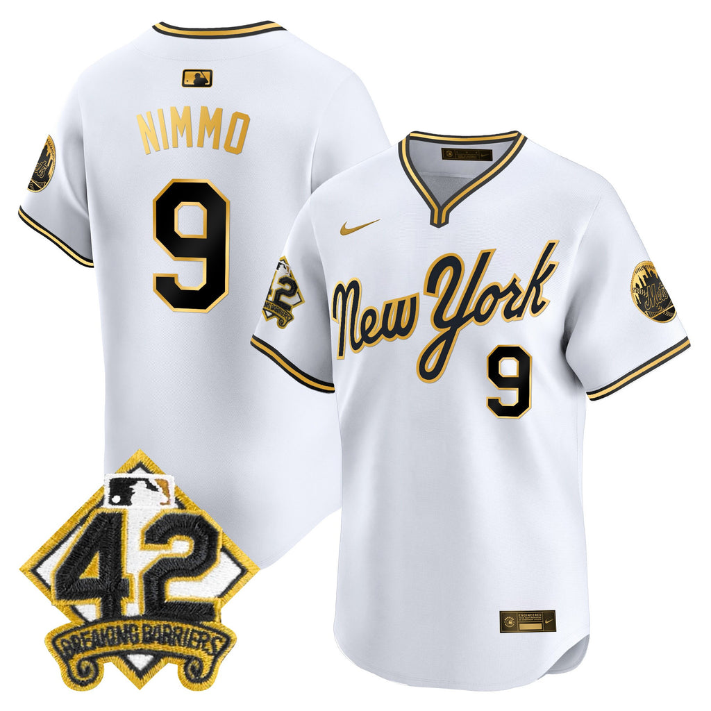 Men's New York Mets 2025 Jackie Robinson Patch Road Alternate Jersey  All Stitched