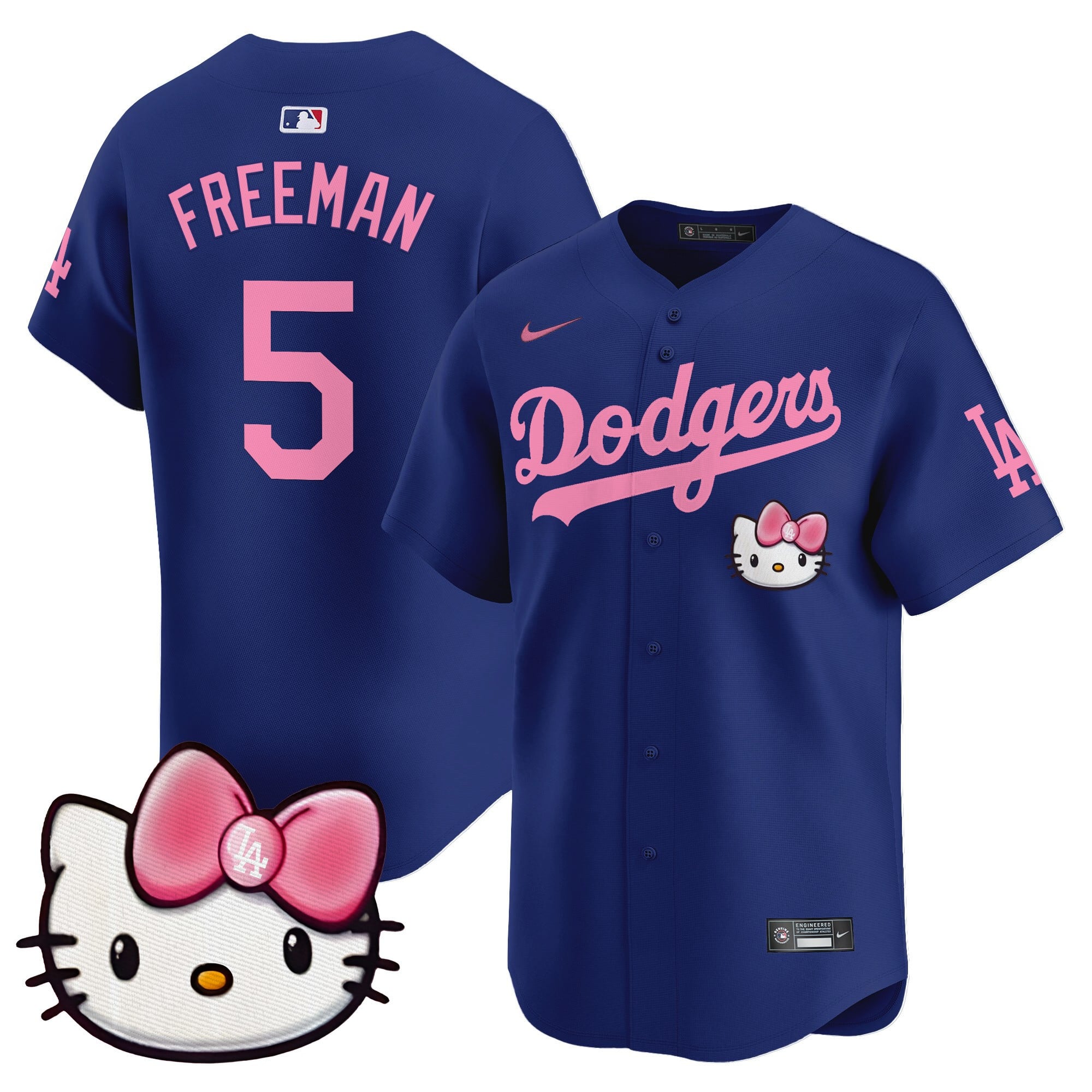Unisex Dodgers 2025 Hello Kitty Vapor Premier Limited Jersey  All Stitched