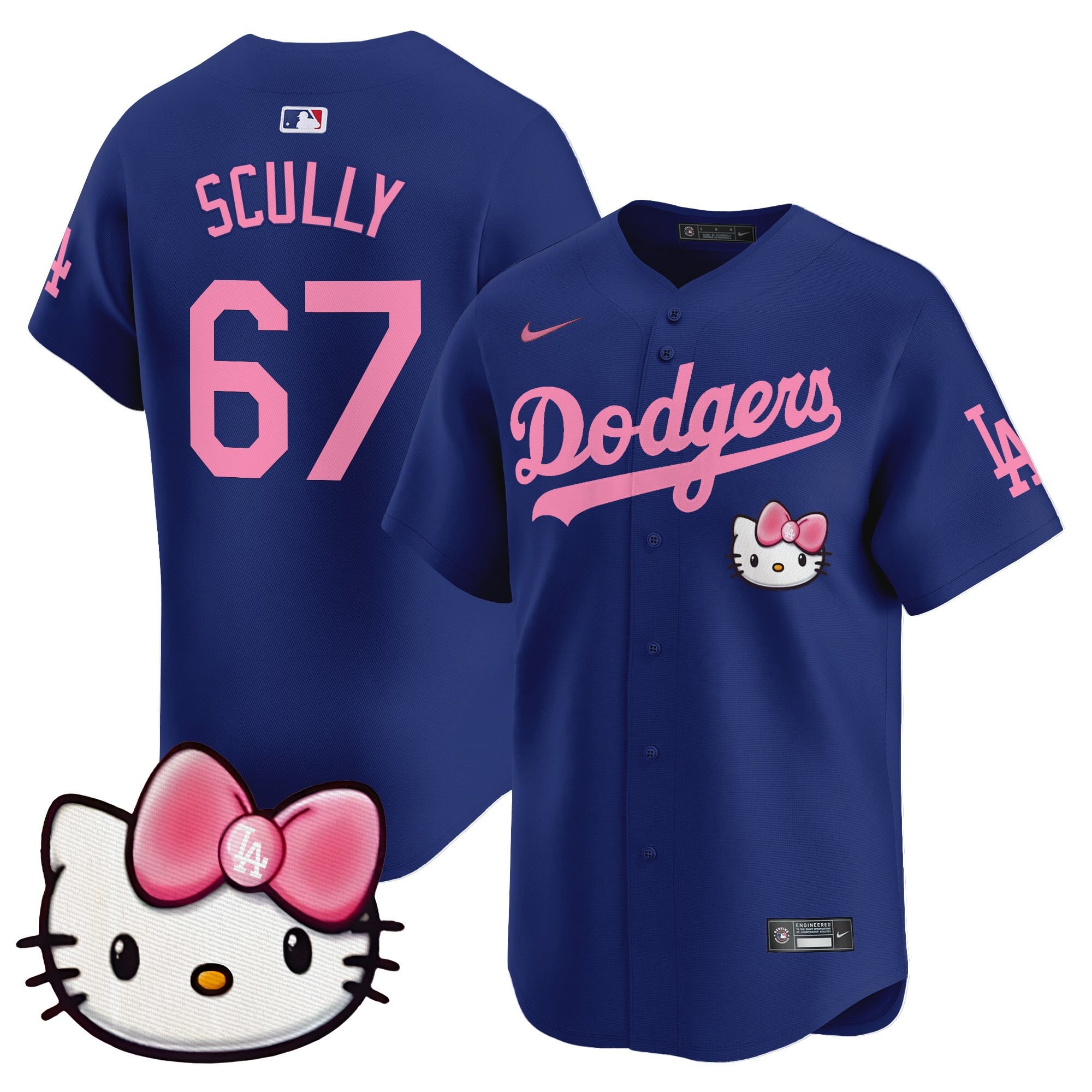 Unisex Dodgers 2025 Hello Kitty Vapor Premier Limited Jersey  All Stitched