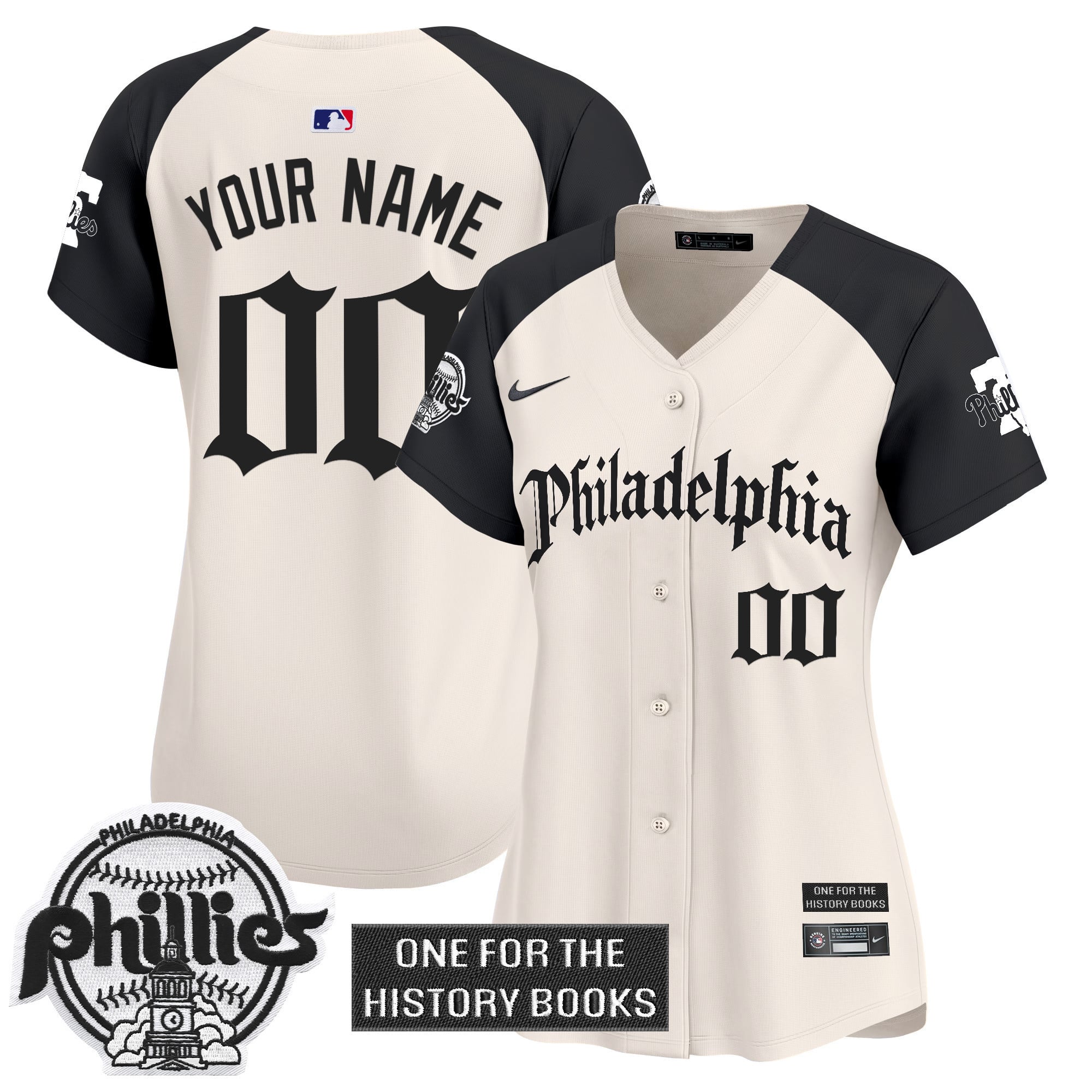 Phillies 'Retro Newspaper Edition' Vapor Premier Limited Custom Jersey - All Stitched