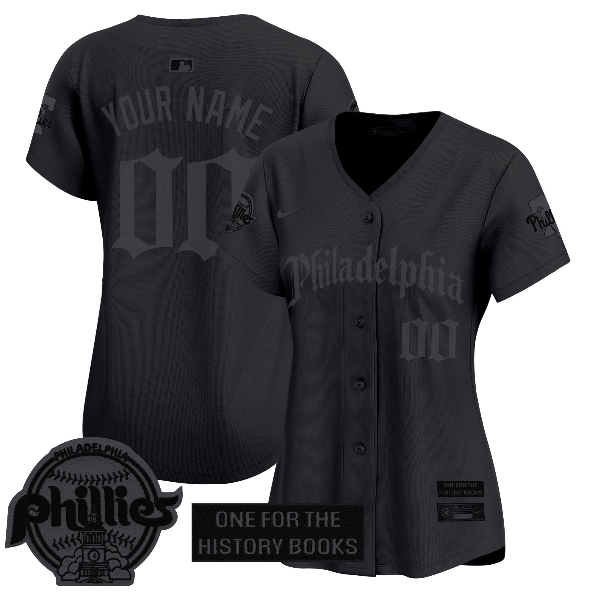 Phillies 'Retro Newspaper Edition' Vapor Premier Limited Custom Jersey - All Stitched