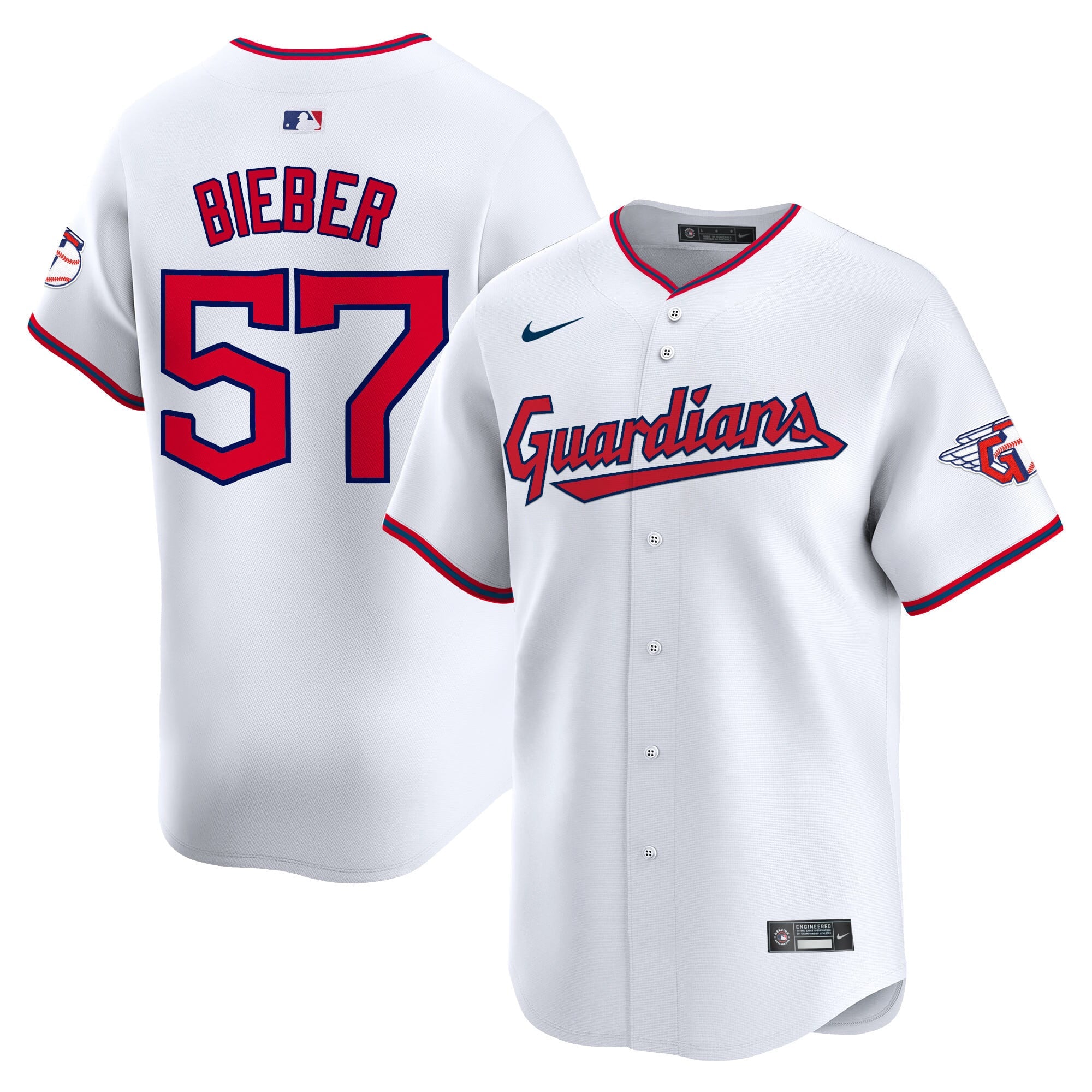 Men's Cleveland Guardians 2025 Vapor Premier Limited Jersey - All Stitched