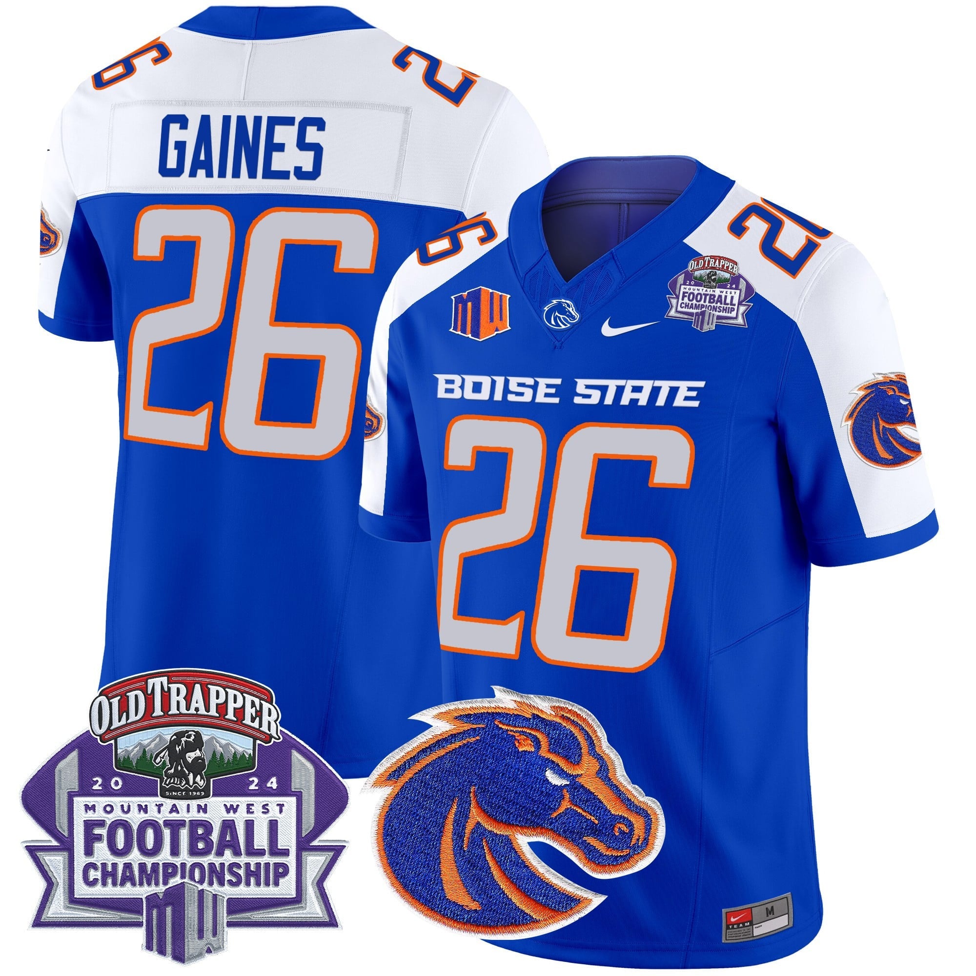 Men's Boise State Broncos 2024 Championship Vapor Limited Jersey - All Stitched