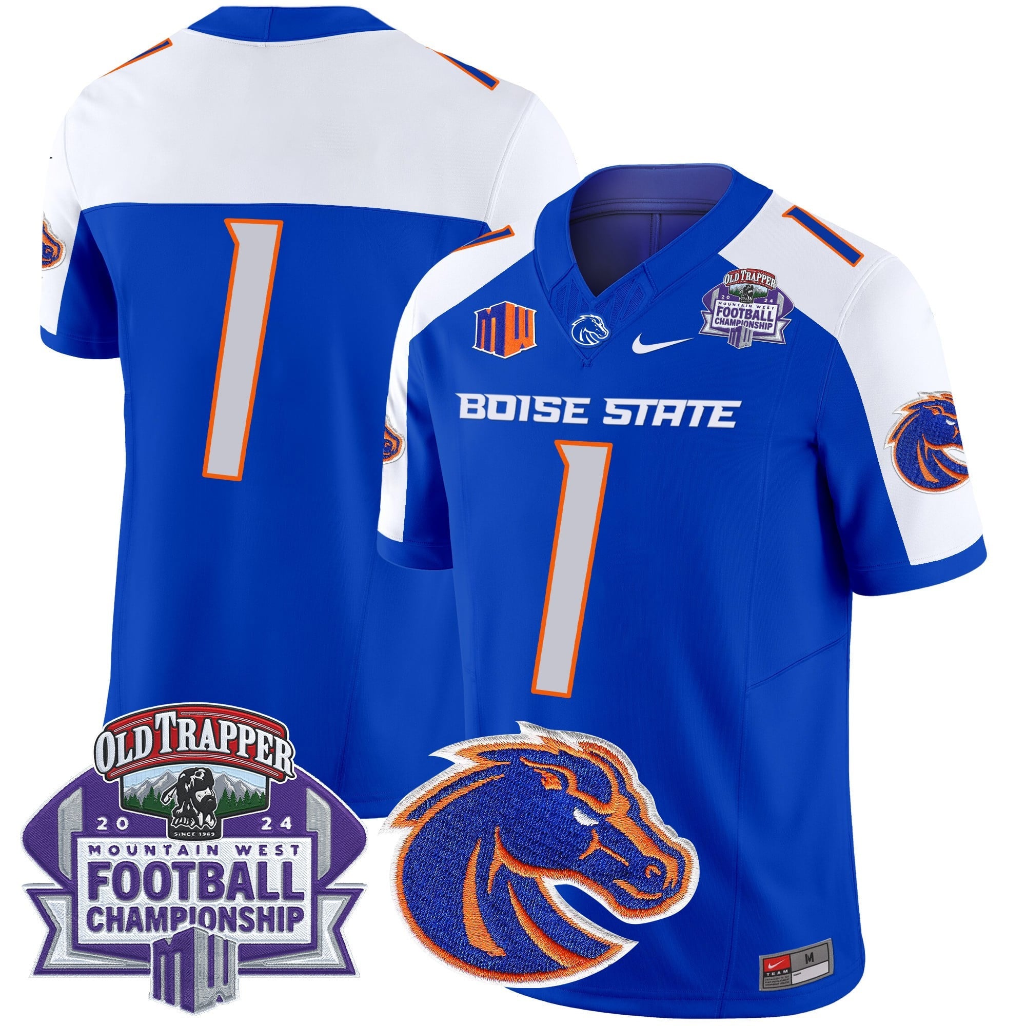 Men's Boise State Broncos 2024 Championship Vapor Limited Jersey - All Stitched