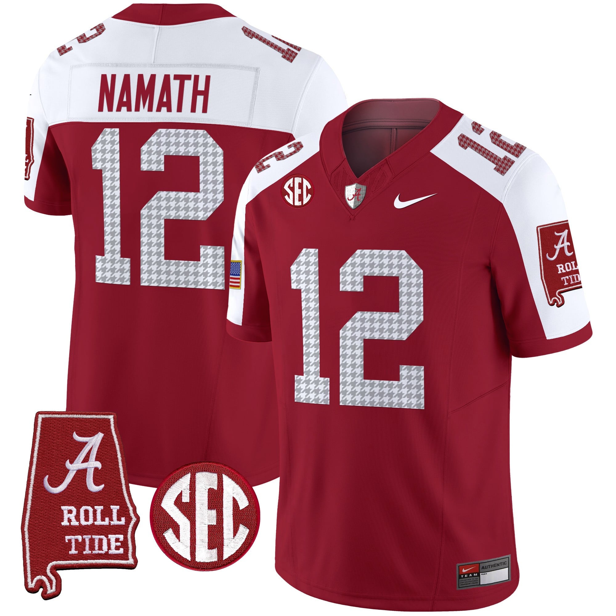 Men's Alabama Crimson Tide Pro Combat Vapor Limited Jersey - All Stitched
