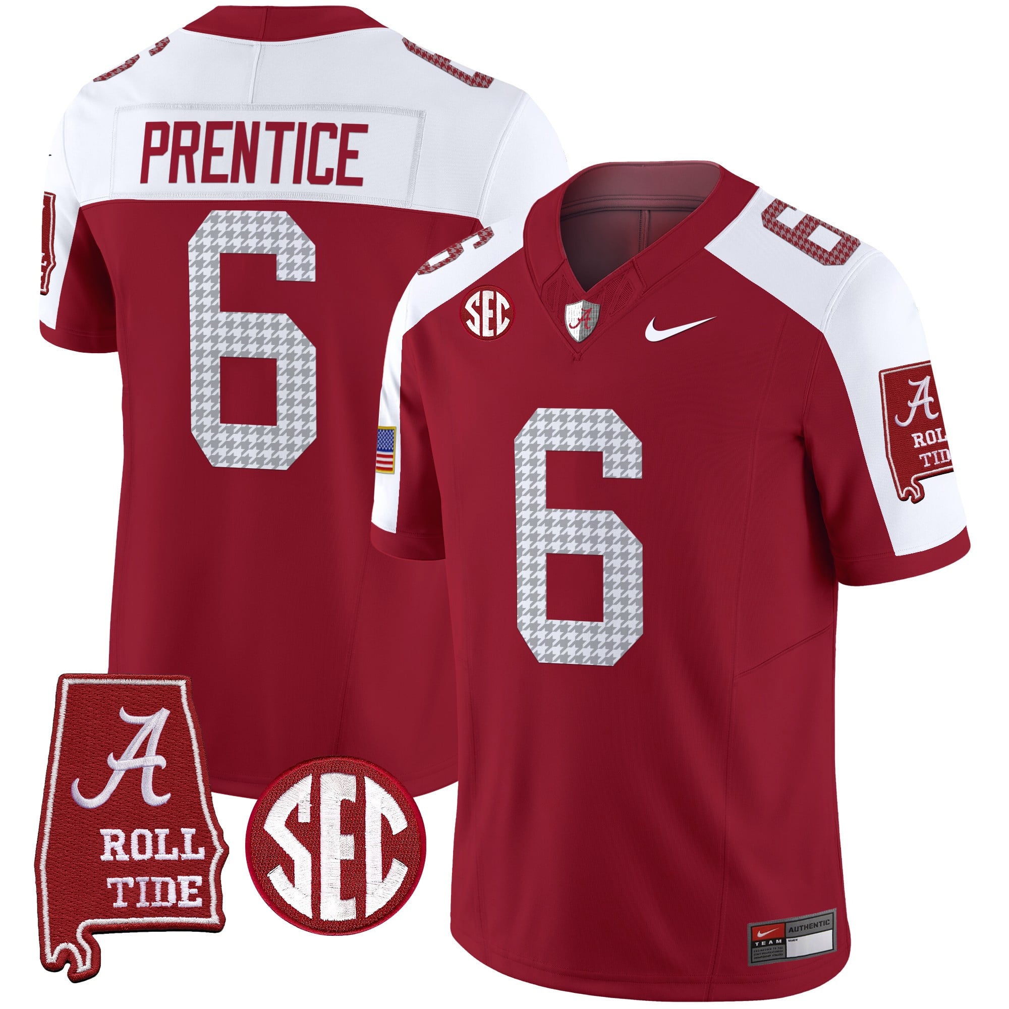Men's Alabama Crimson Tide Pro Combat Vapor Limited Jersey - All Stitched