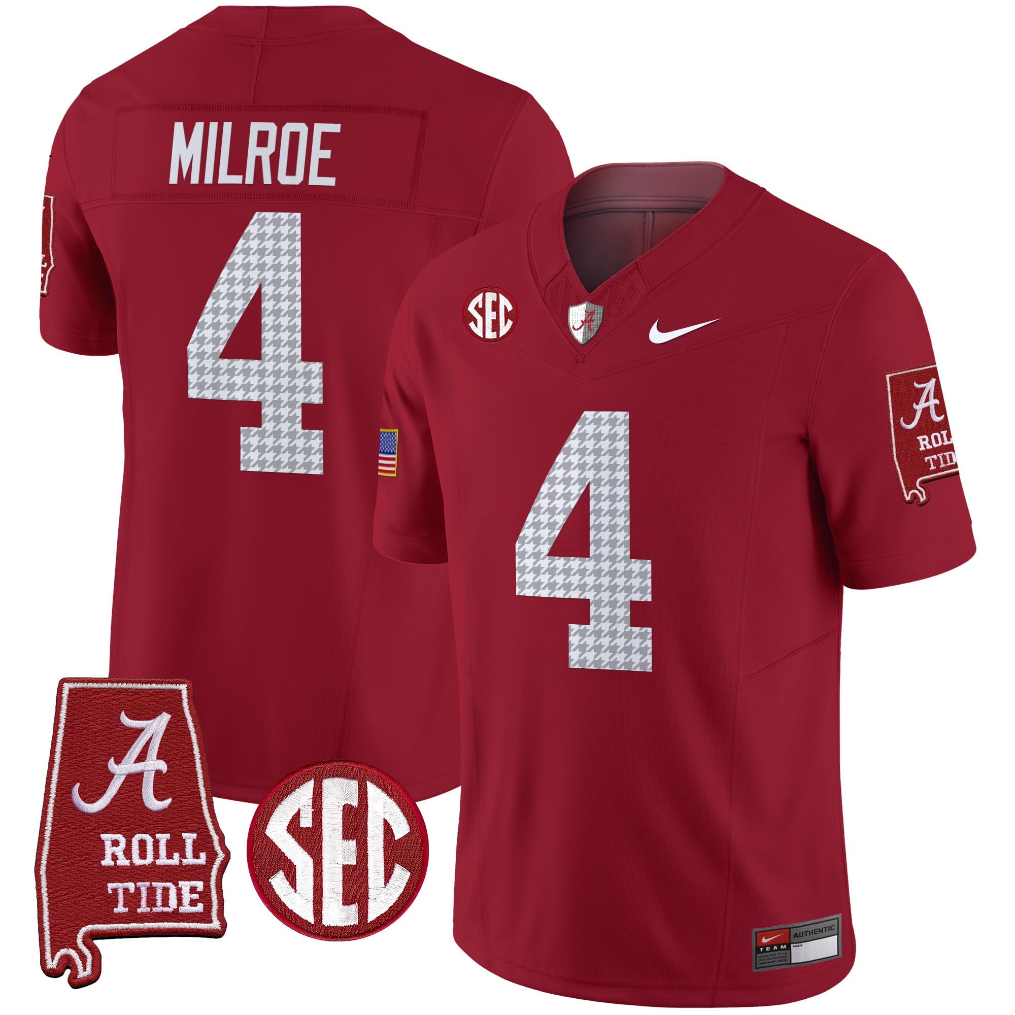 Men's Alabama Crimson Tide Pro Combat Vapor Limited Jersey - All Stitched